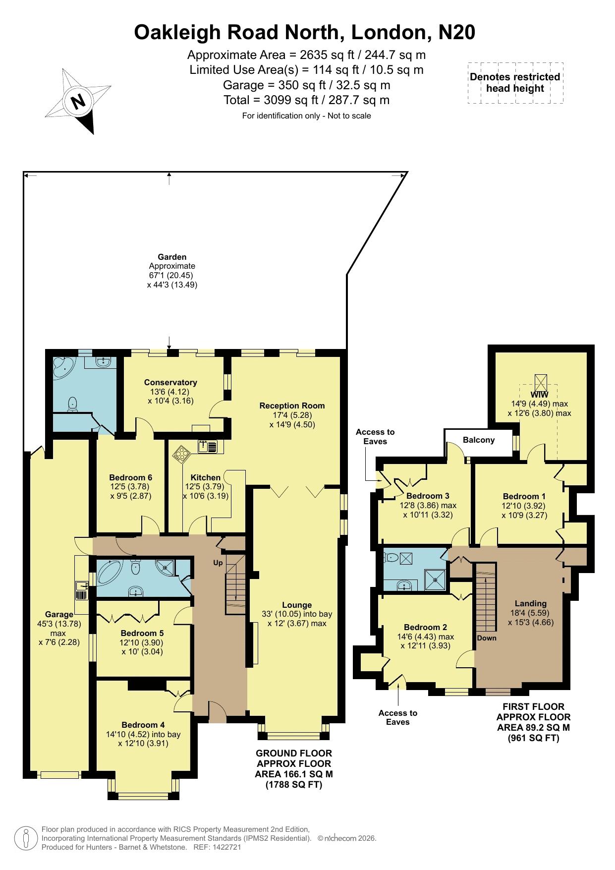 146, Oakleigh Road North, Whetstone floorplan