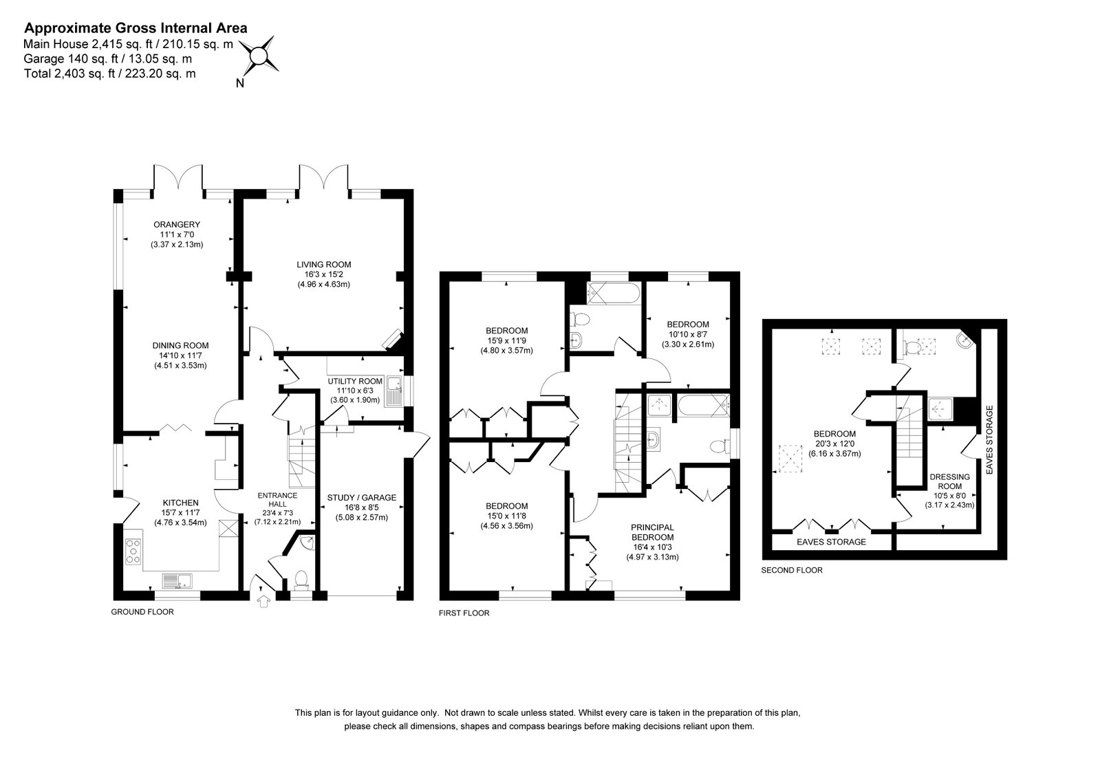 96, East Lane, West Horsley floorplan