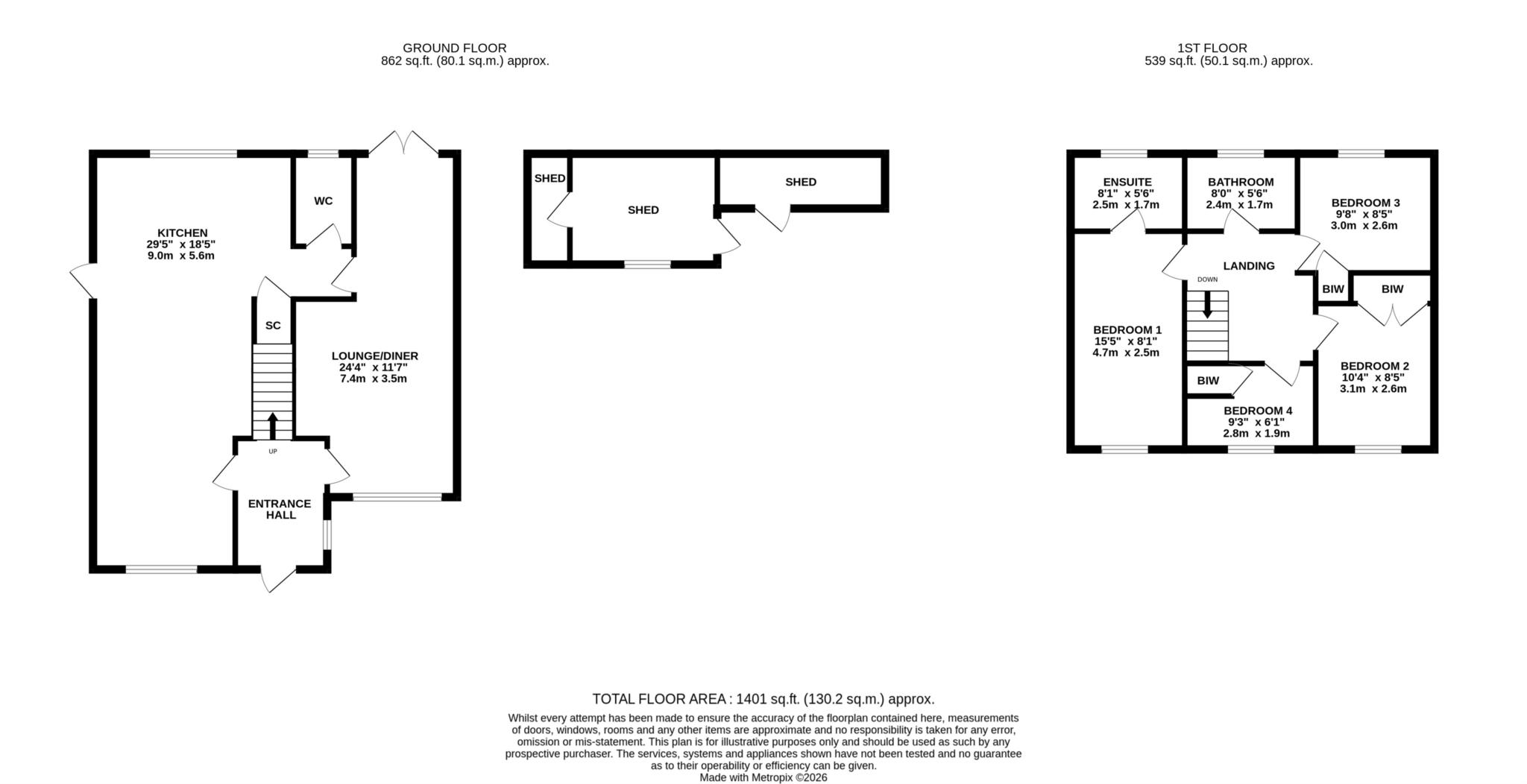 86, Burgess Gardens, Newport Pagnell floorplan