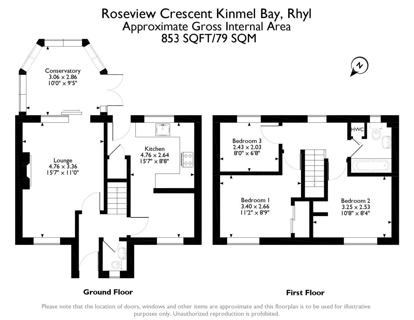 3 Bedrooms Detached house for sale in Roseview Crescent, Kinmel Bay, Rhyl LL18