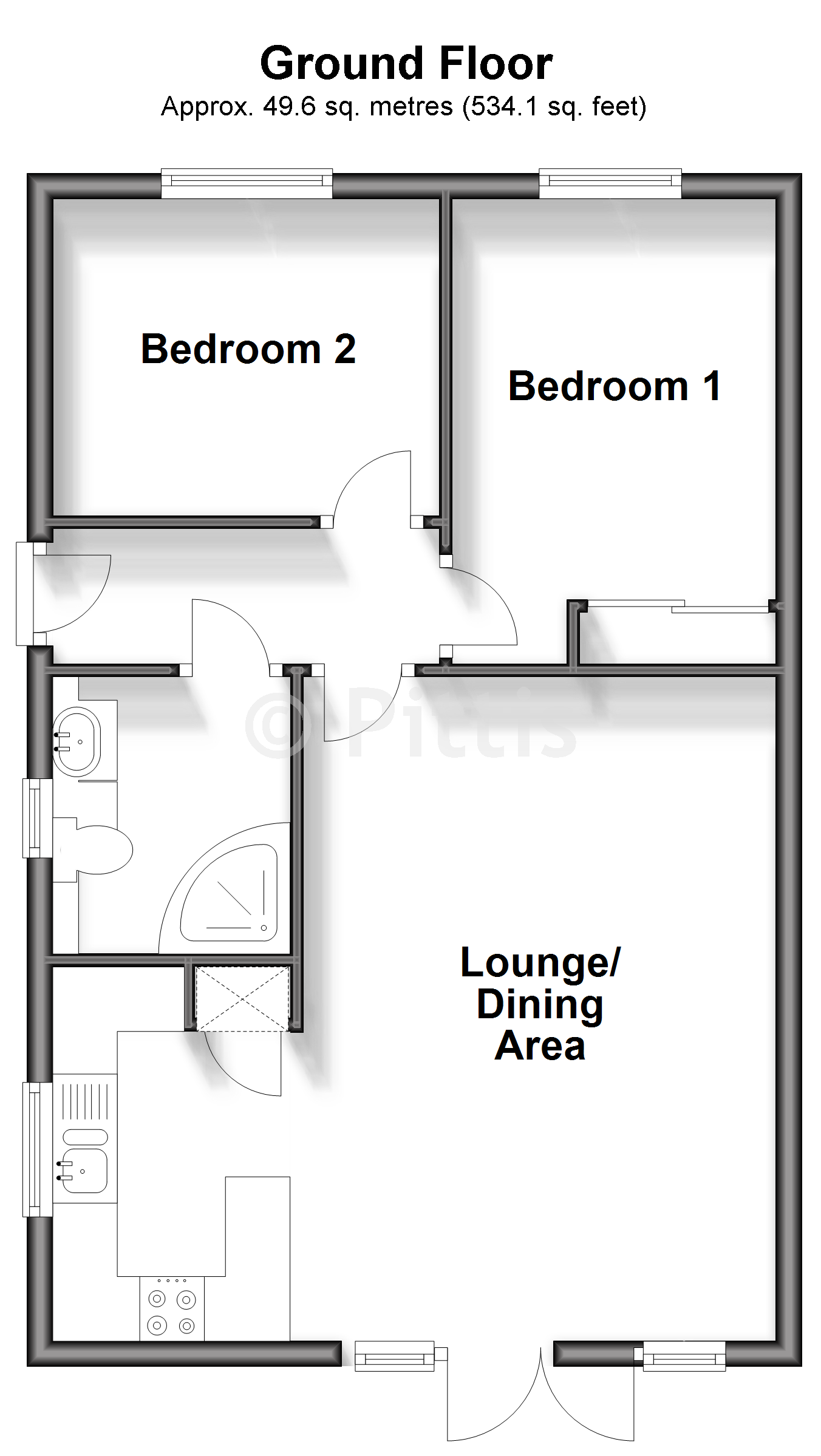 The Bay, Fort Warden Road, Totland Bay floorplan