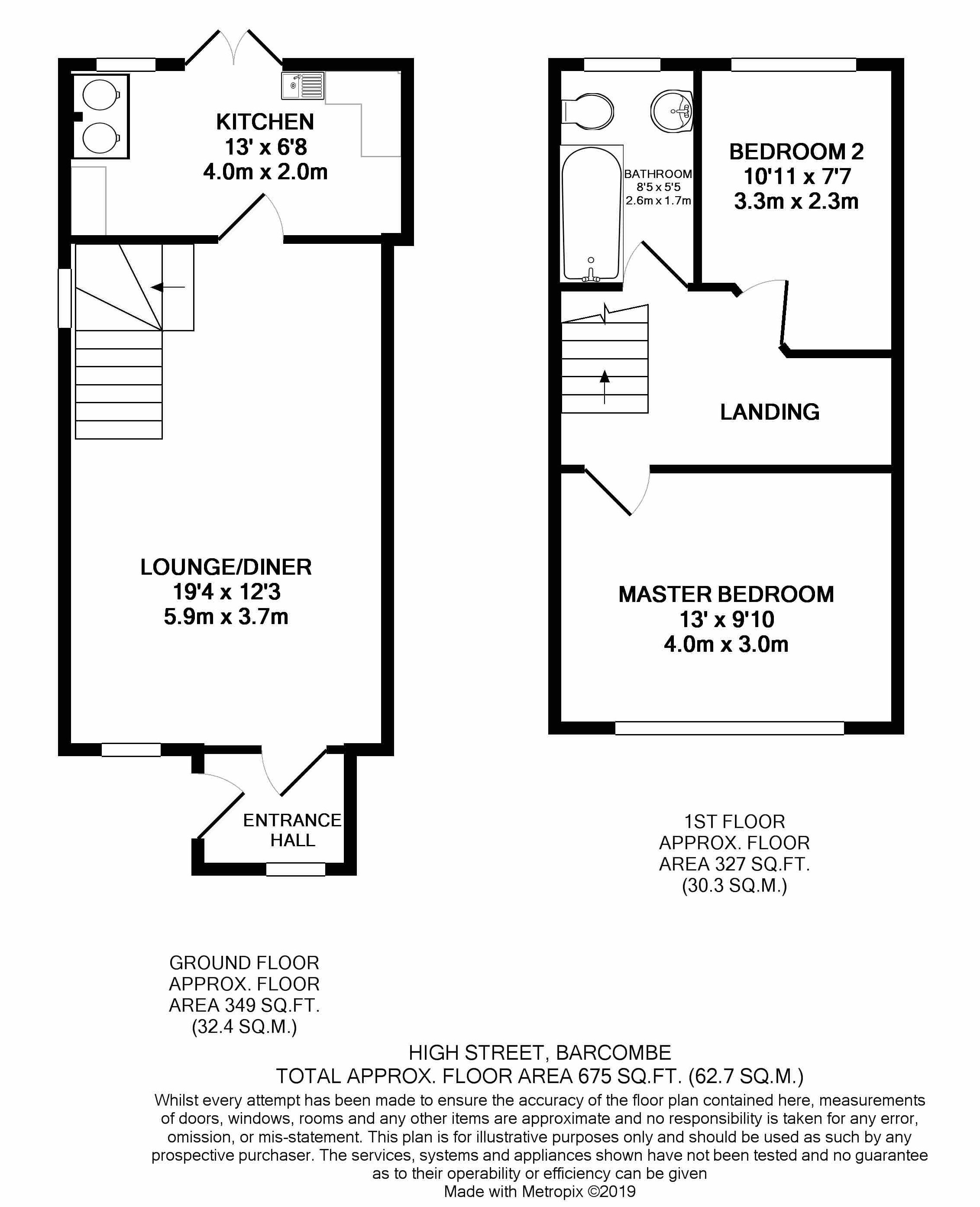 2 Bedrooms  to rent in High Street, Lewes BN8
