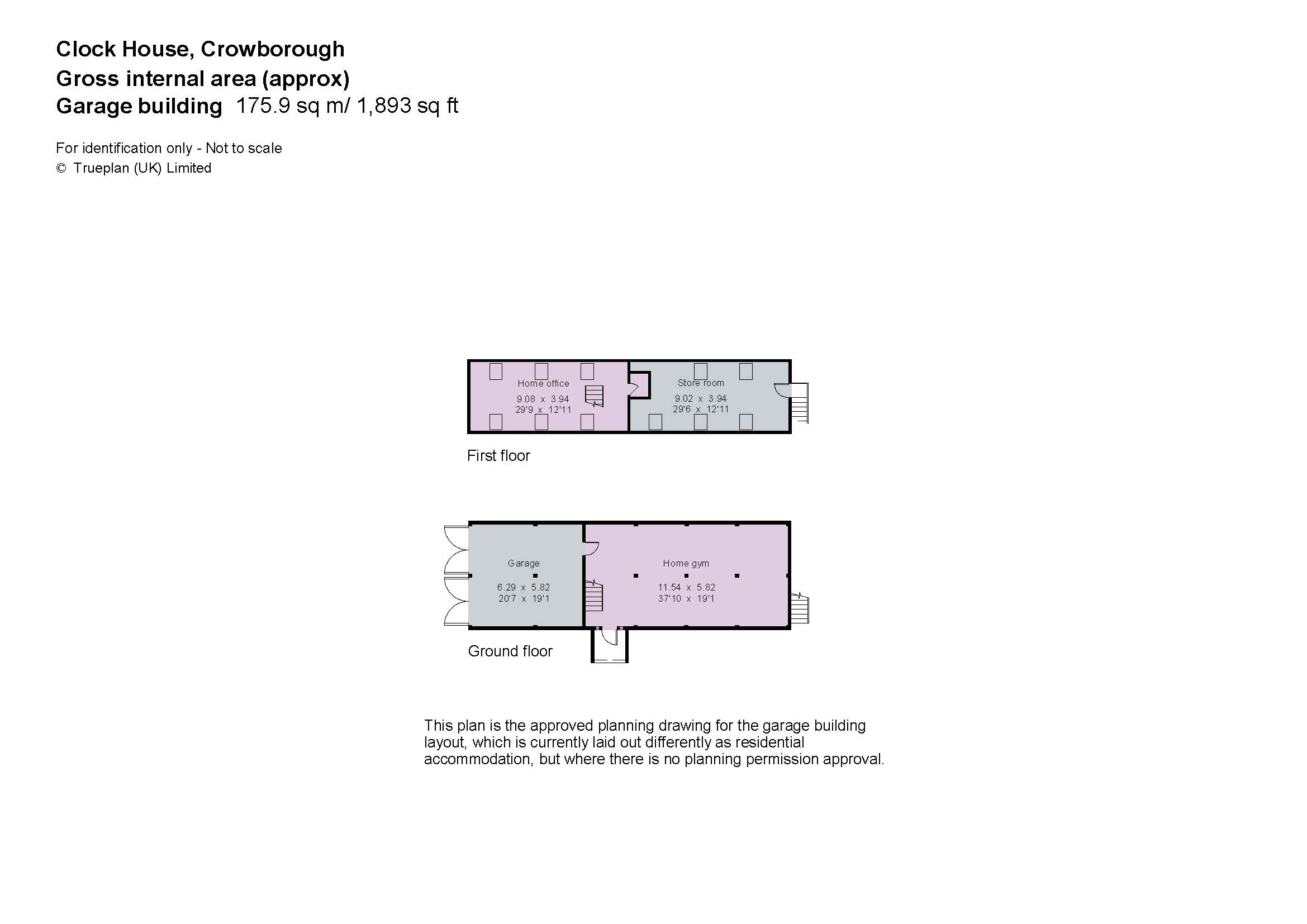 Clock House,, Warren Road, East Sussex floorplan