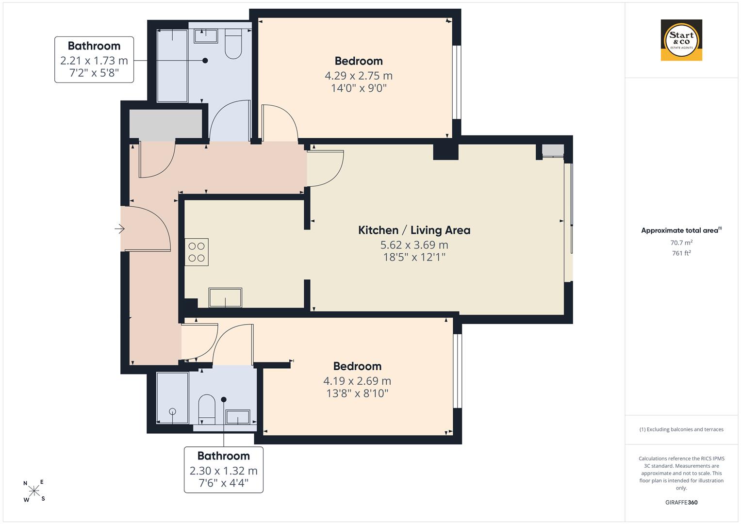 2 Park Jowan, Edgcumbe Gardens, Newquay floorplan