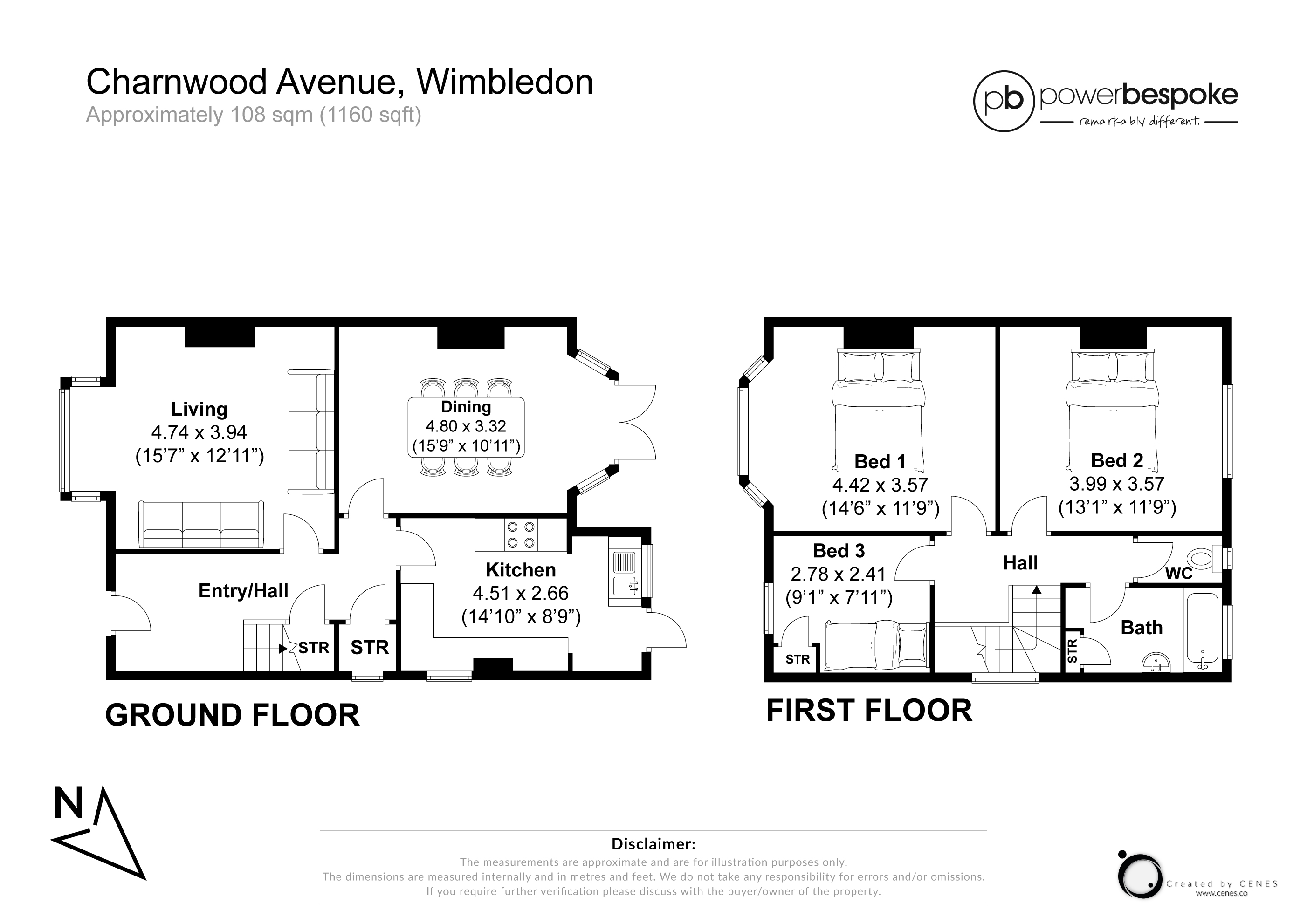 26, Charnwood Avenue, Wimbledon floorplan