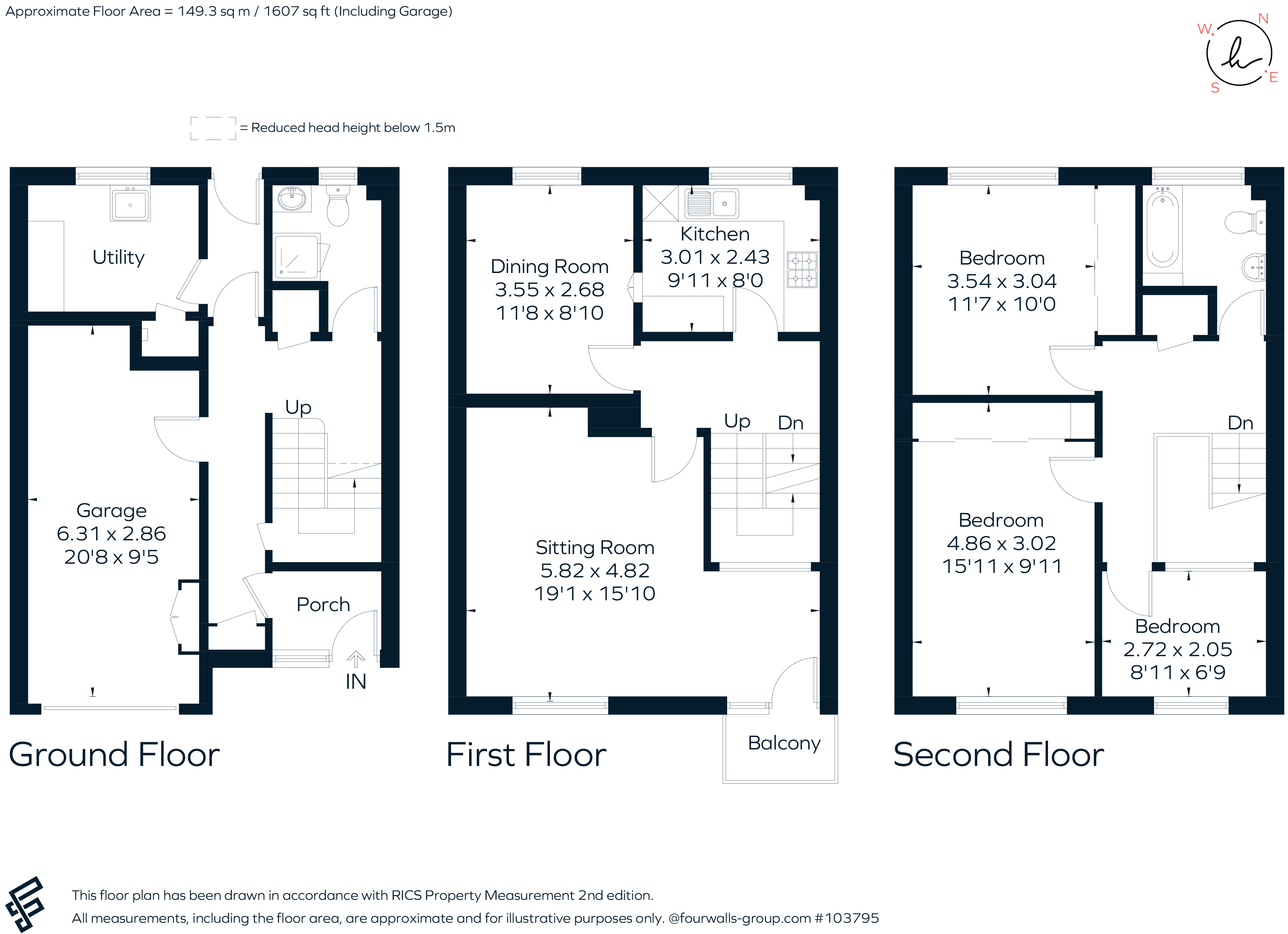 15, St. Winifreds Drive, Combe Down floorplan