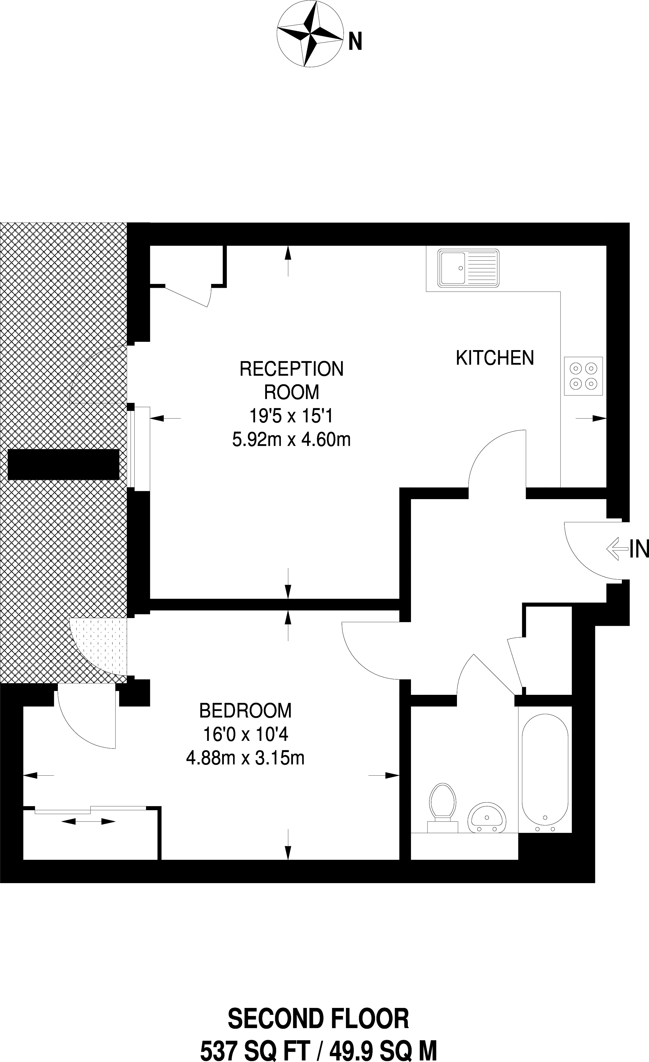 1 Bedrooms Flat to rent in Knapp Road, Bow E3