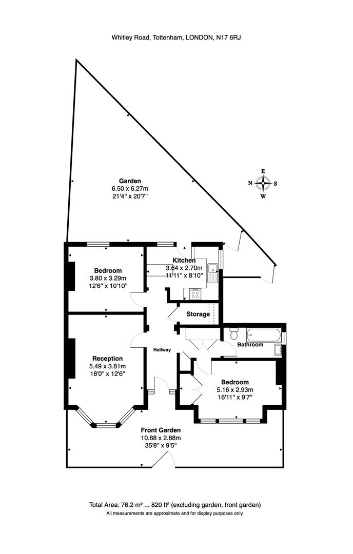 4, Whitley Road, London floorplan