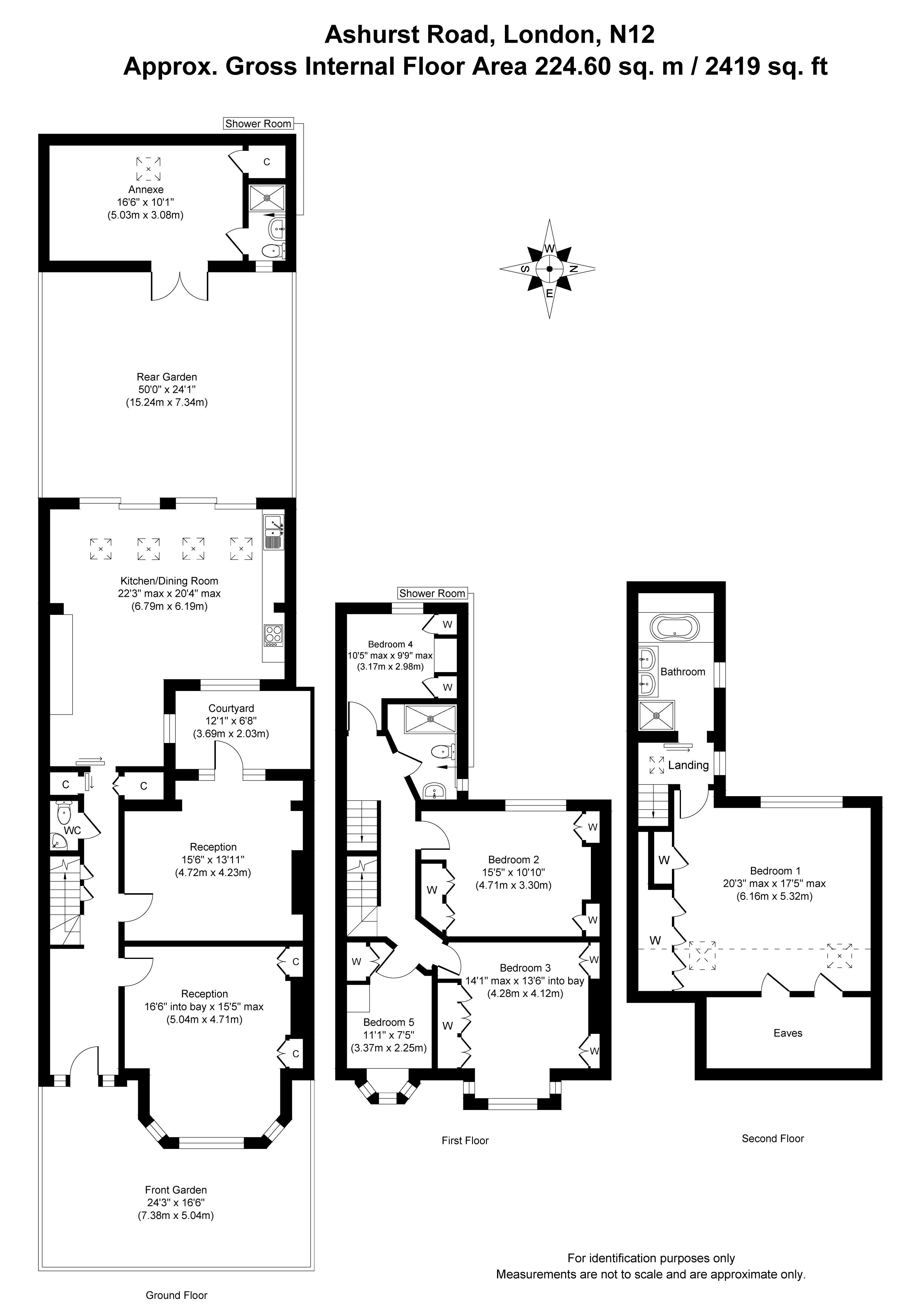 23, Ashurst Road, London floorplan