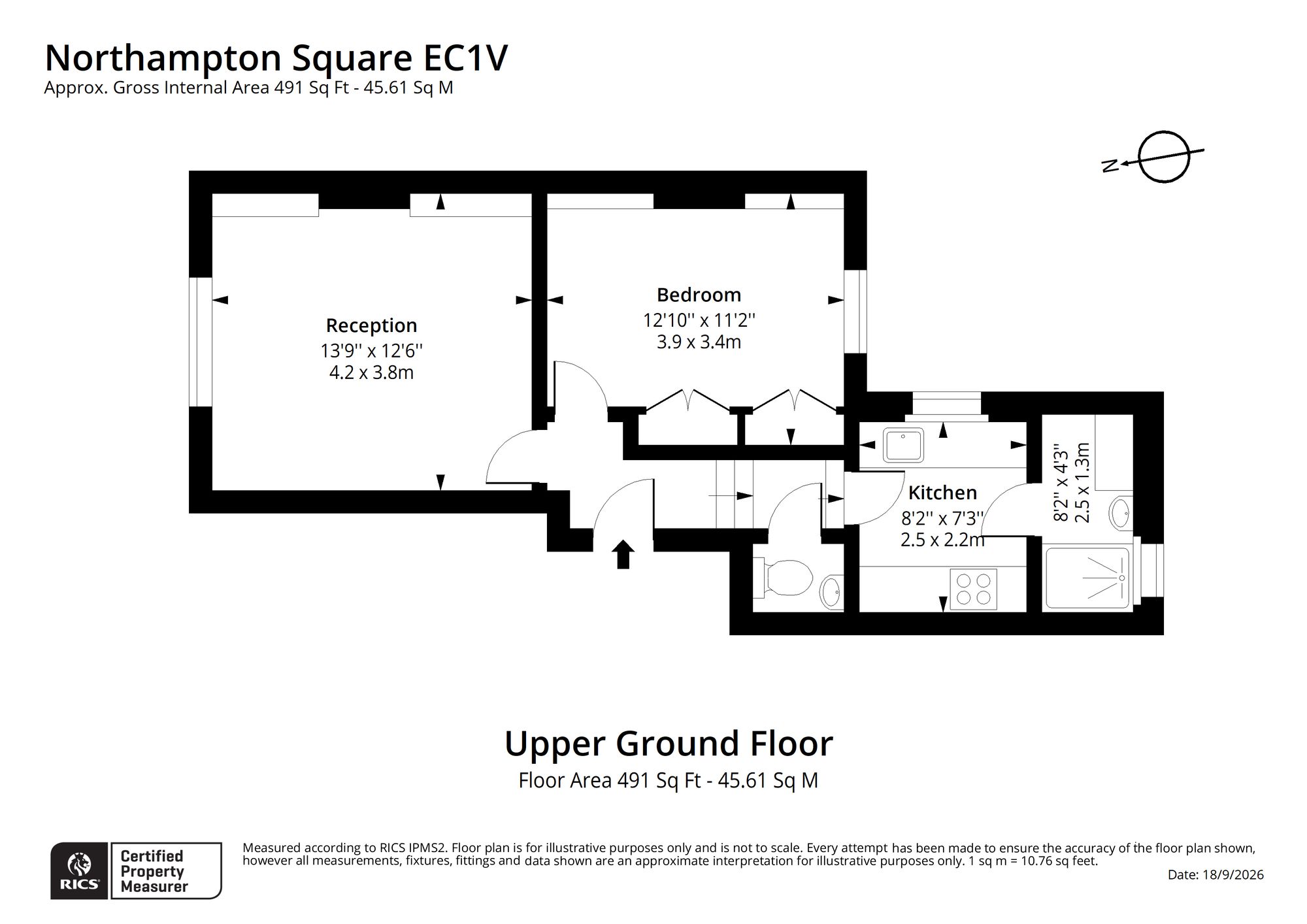 30b Northampton Square, London floorplan