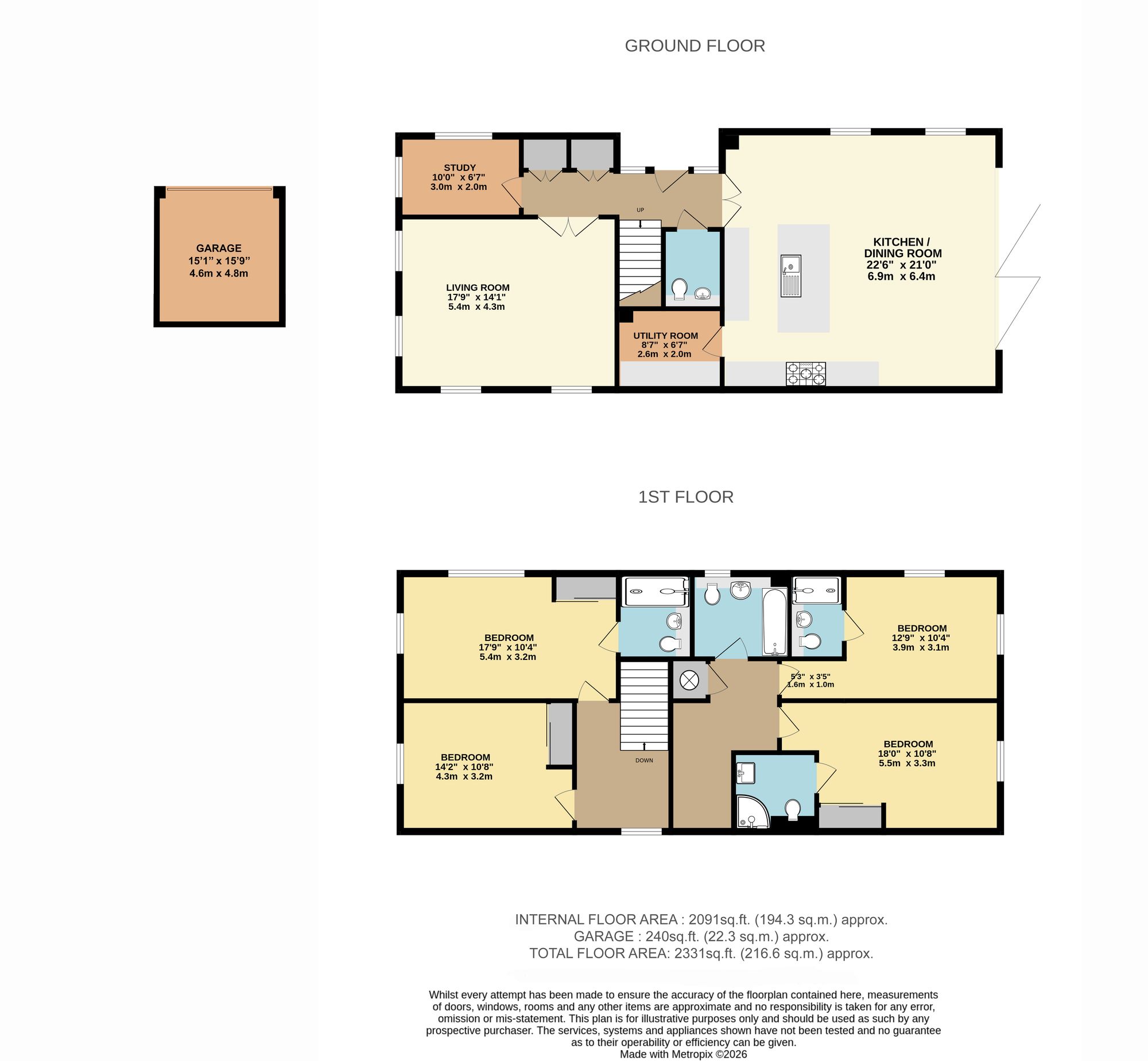 1 Stede Close, South Croydon floorplan
