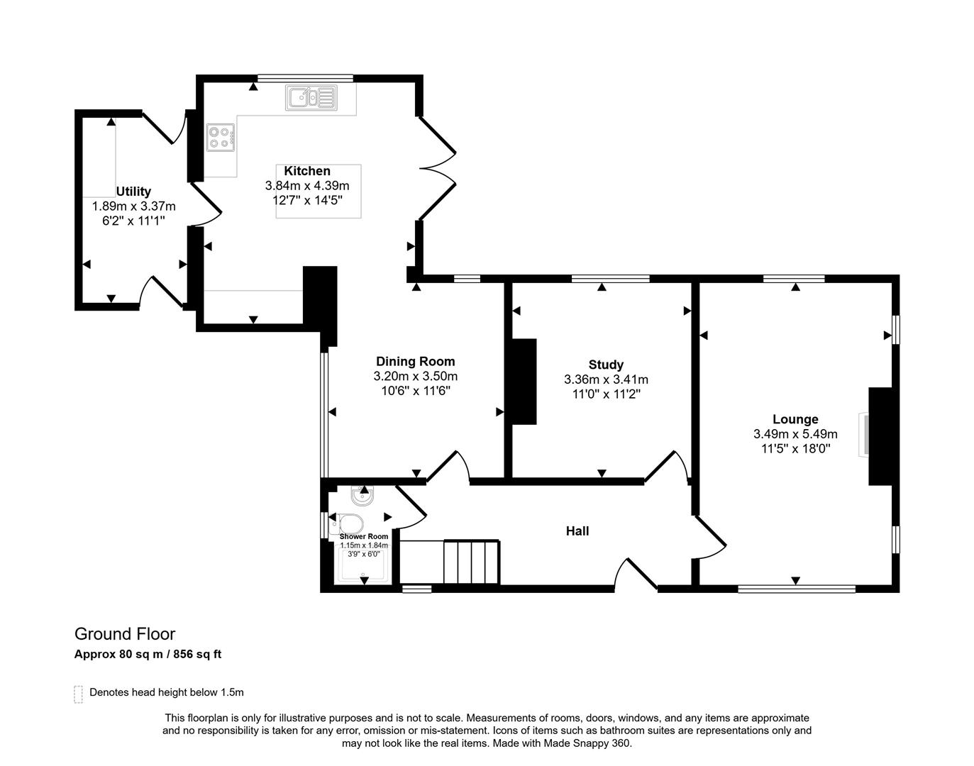 Rooks Drift, 1, Castle Hall Road, Milford Haven floorplan