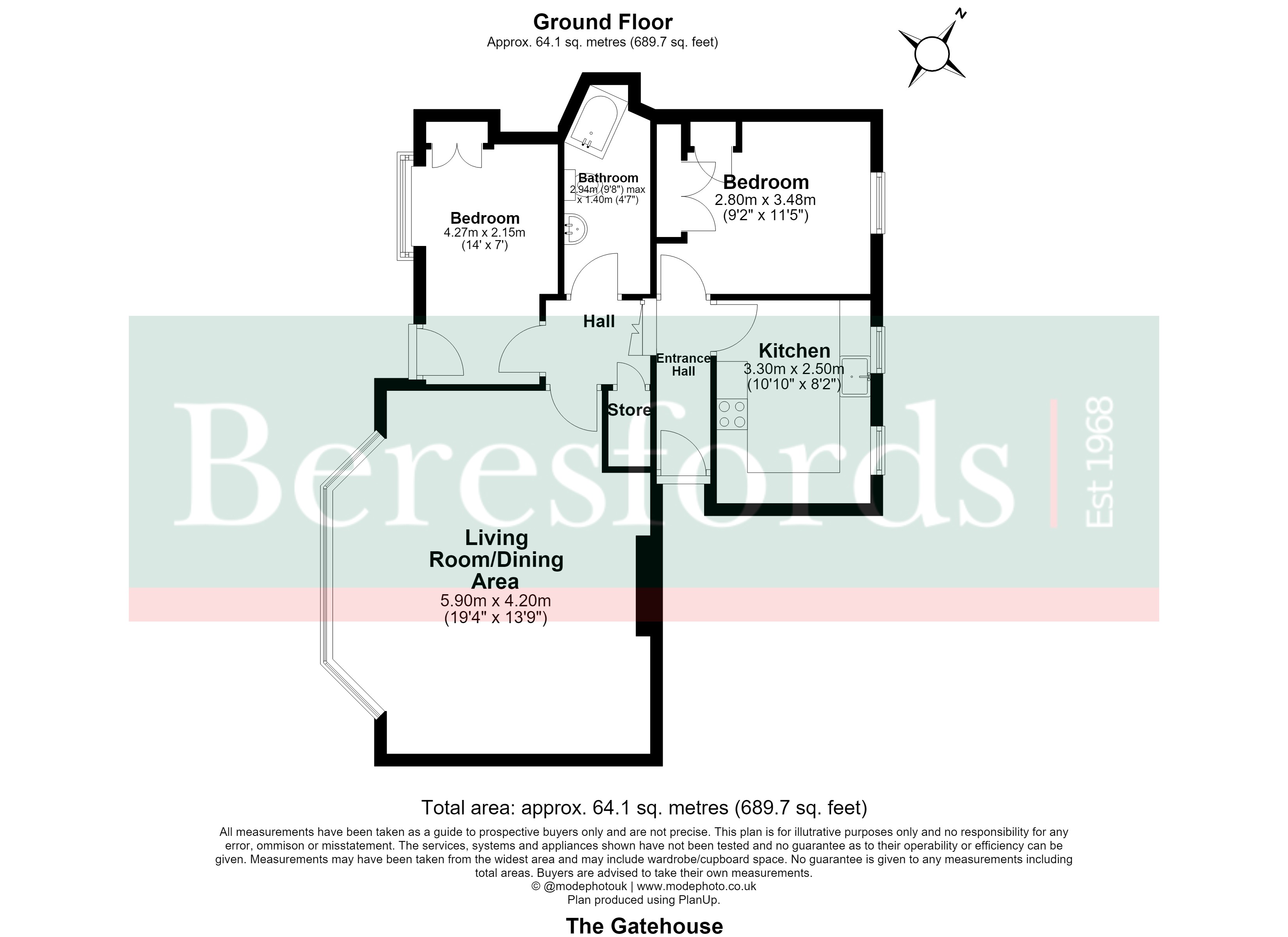 Flat 3, The Gate House,, Station Lane, Essex floorplan