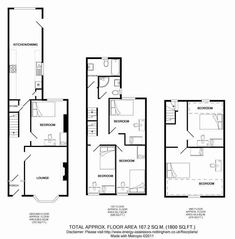 62, Haxby Road, York floorplan