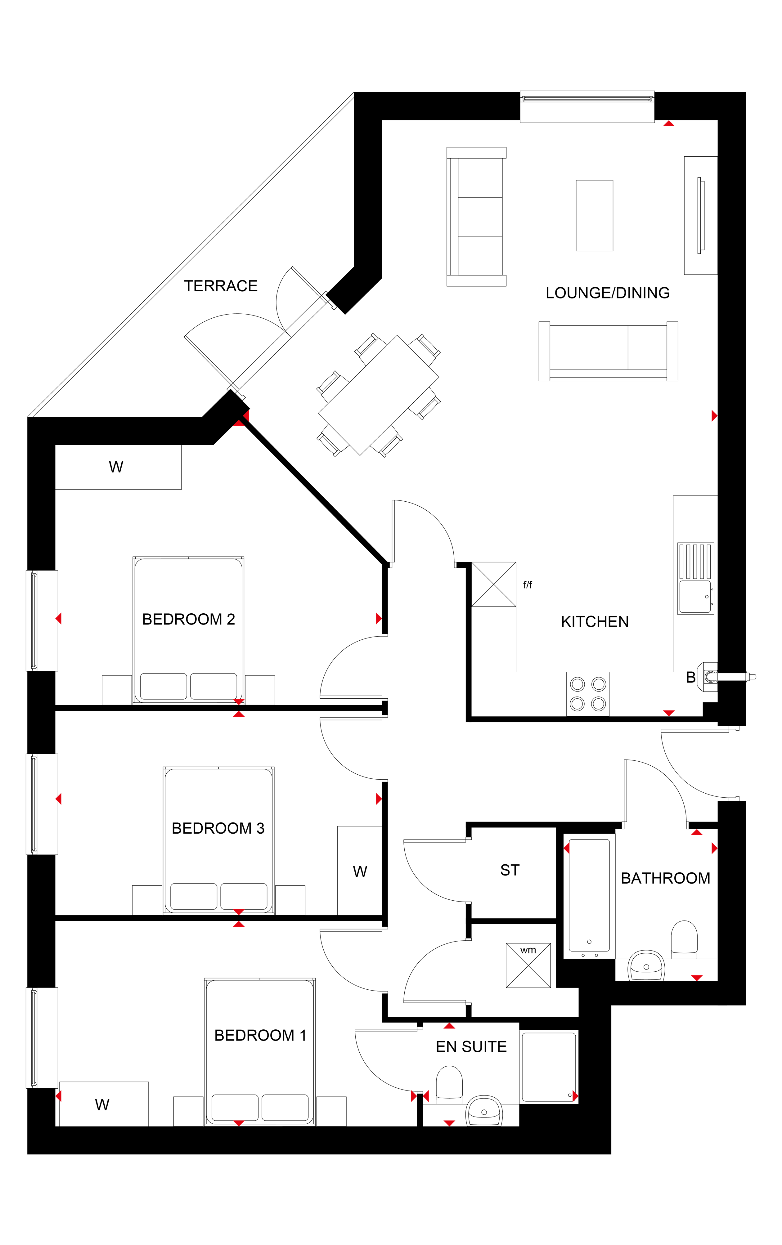 H77701, Darwin Green, Huntingdon Road, Cambridge floorplan