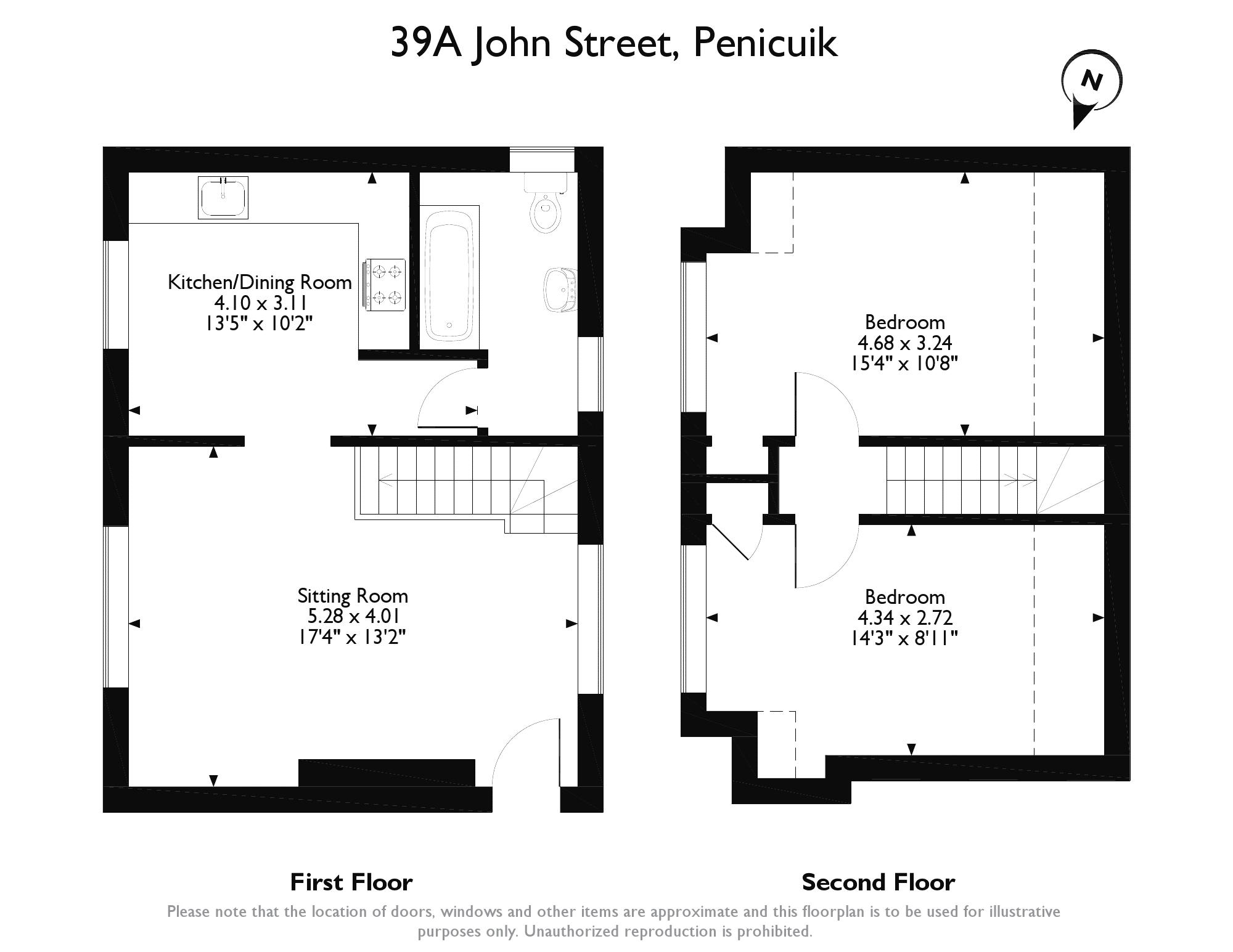 2 Bedrooms Flat for sale in Croft Street, Penicuik EH26