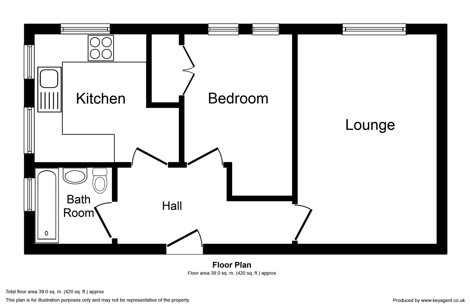 1 Bedrooms Flat to rent in Lumley Road, Horley RH6