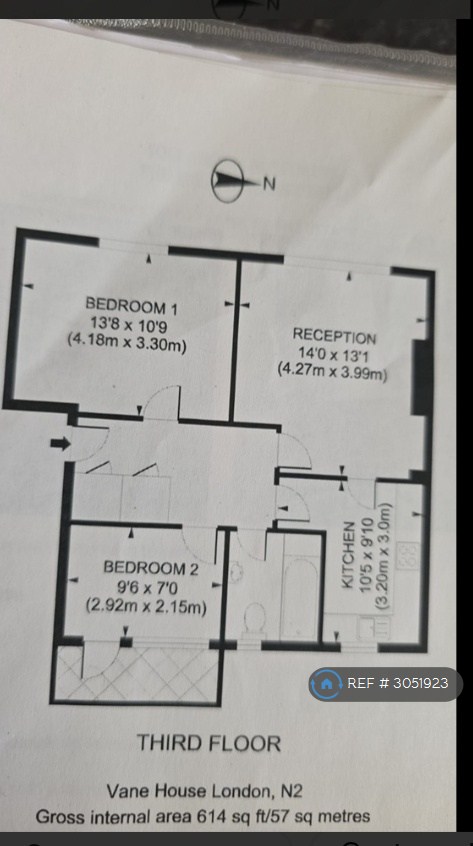 A Vane House, Vane House The Grange, London floorplan