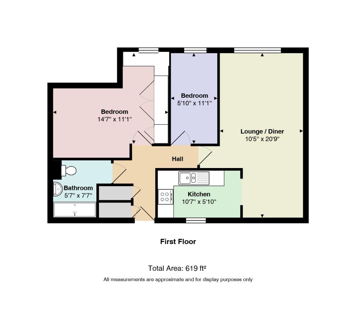 10, Rosebery Court, Leighton Buzzard floorplan