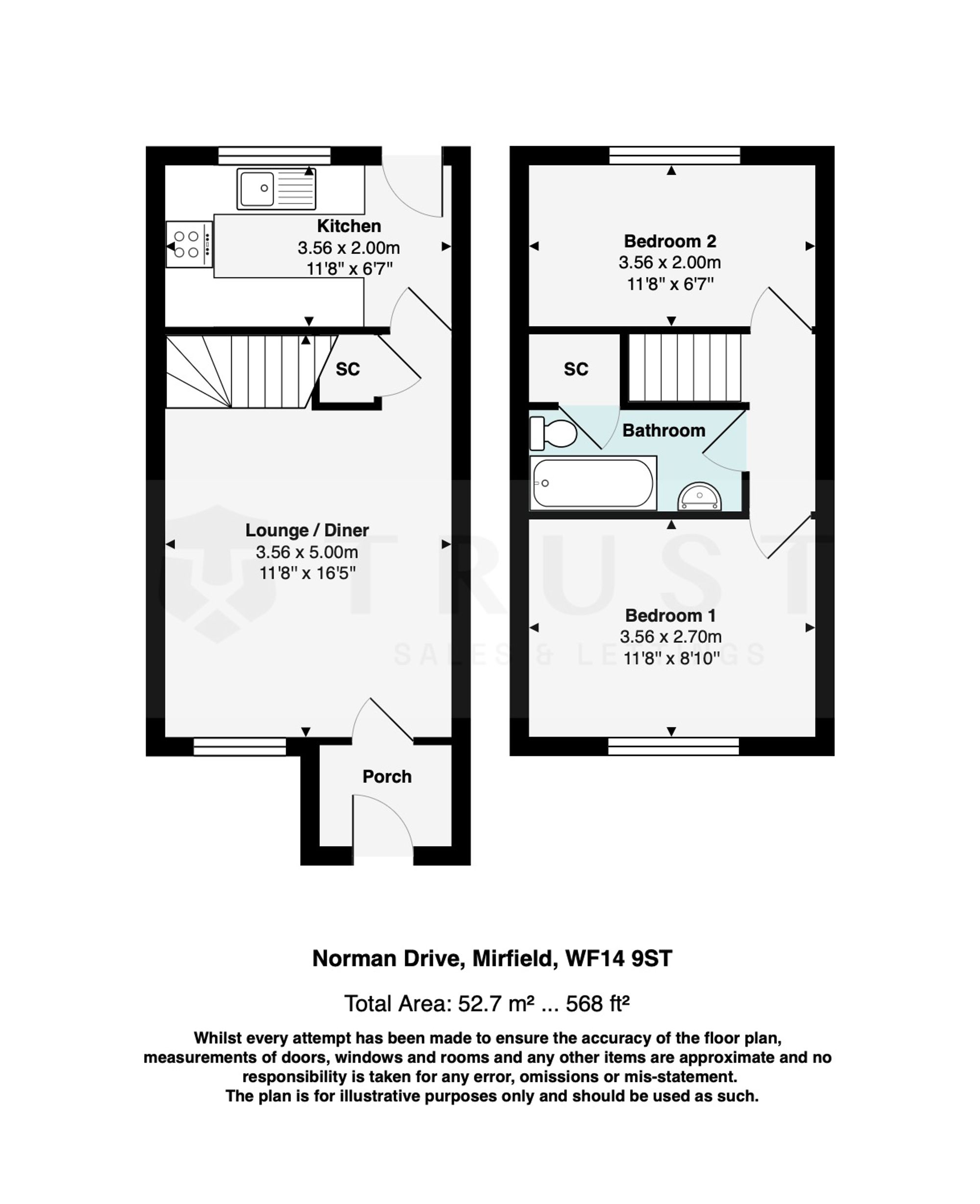 35 Norman Drive, Mirfield floorplan