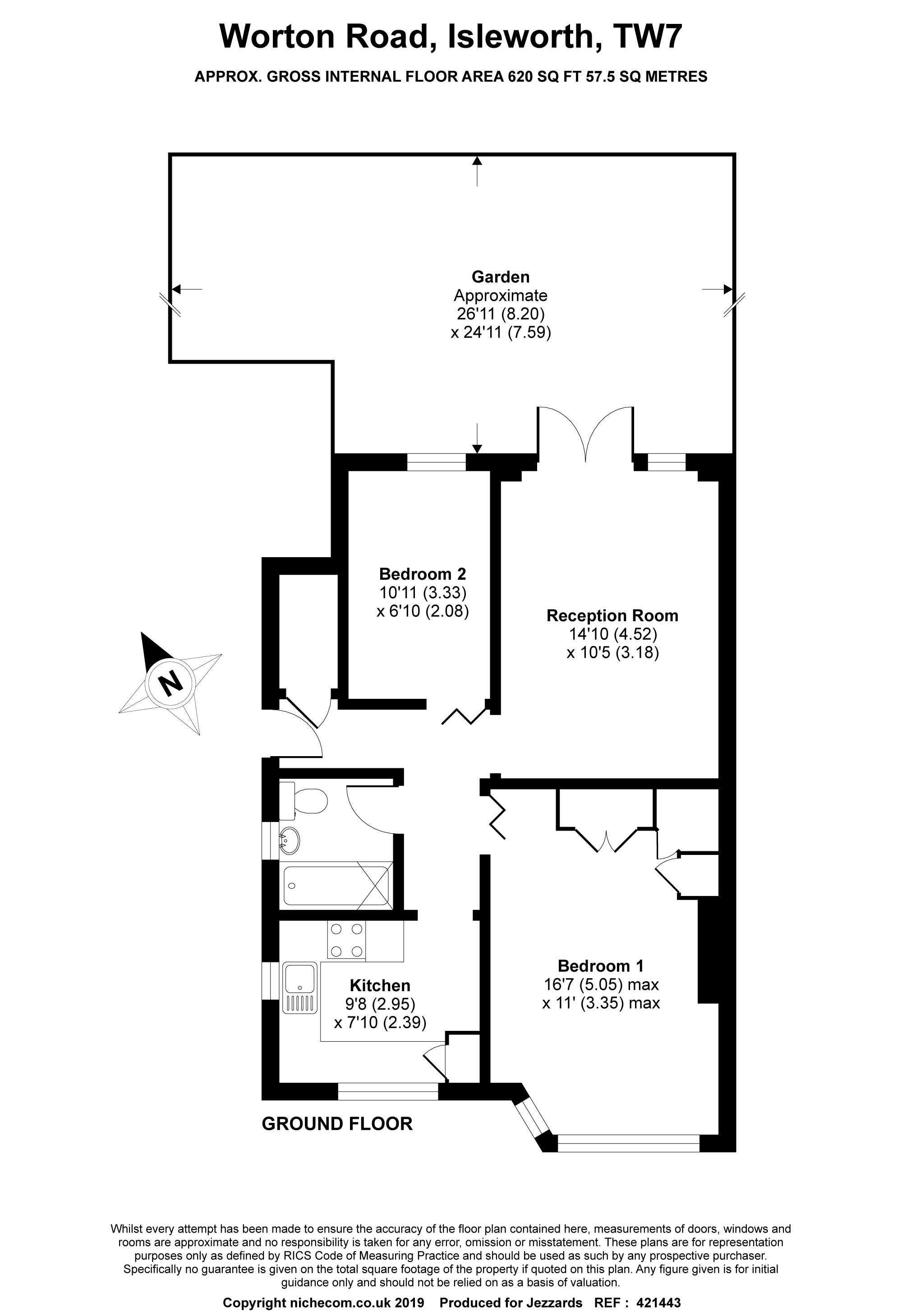 2 Bedrooms Maisonette for sale in Worton Road, Isleworth TW7