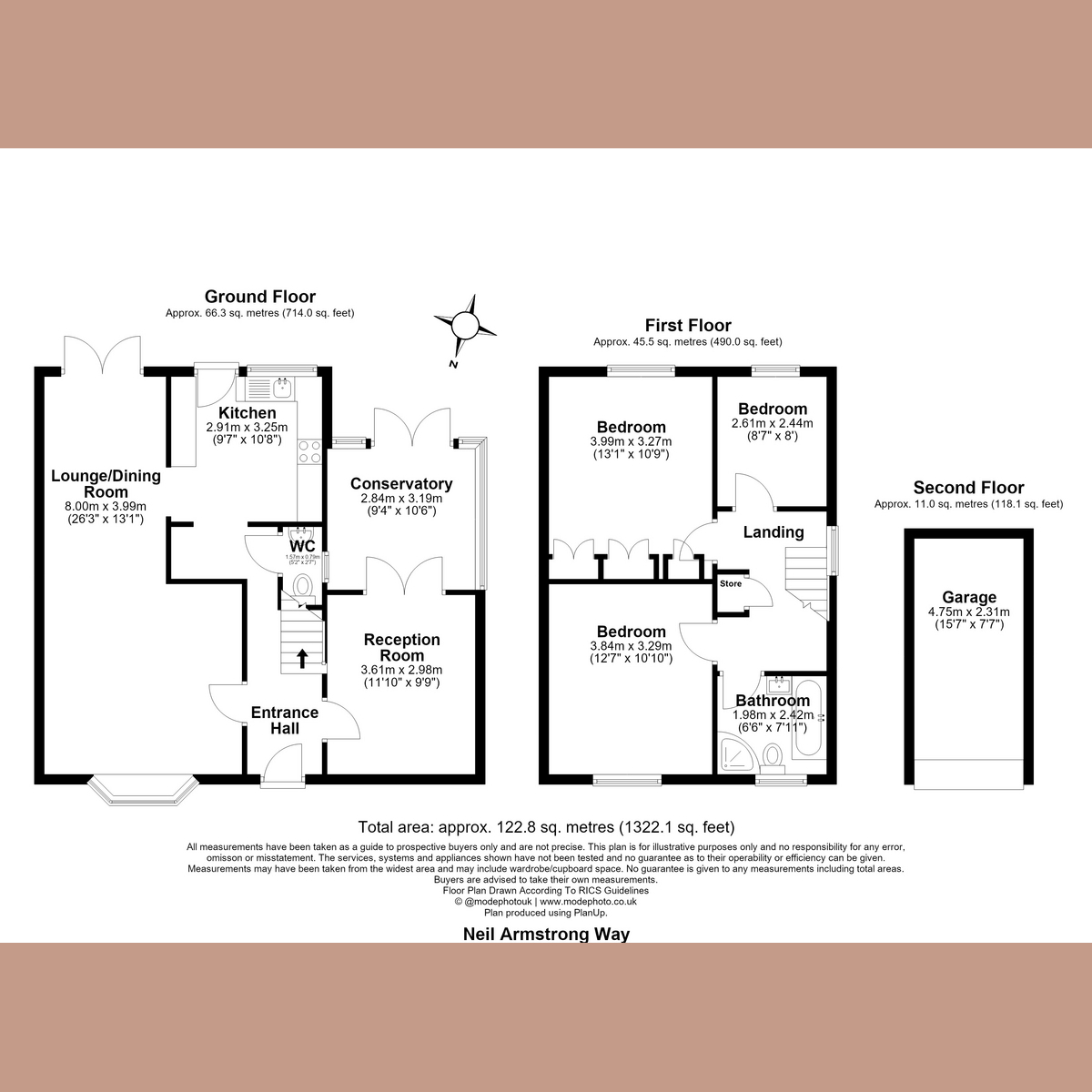 53, Neil Armstrong Way, Leigh-on-sea floorplan