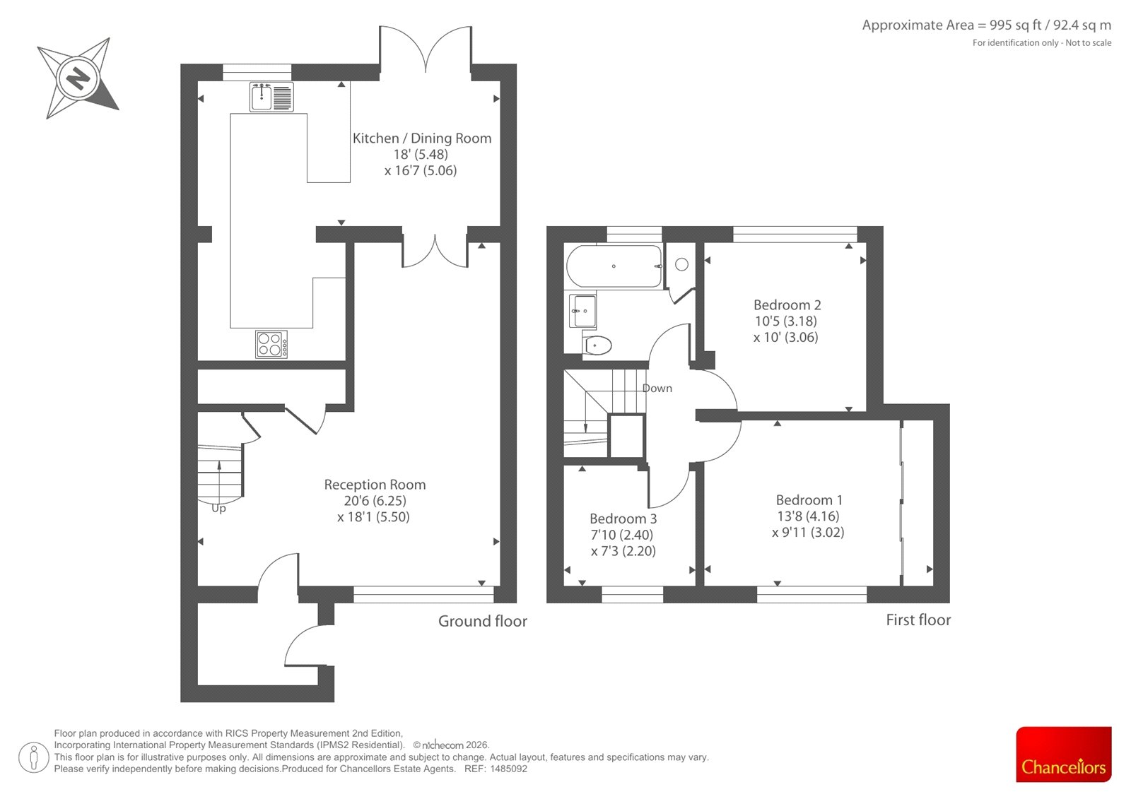 2, Ullswater Close, Lightwater floorplan