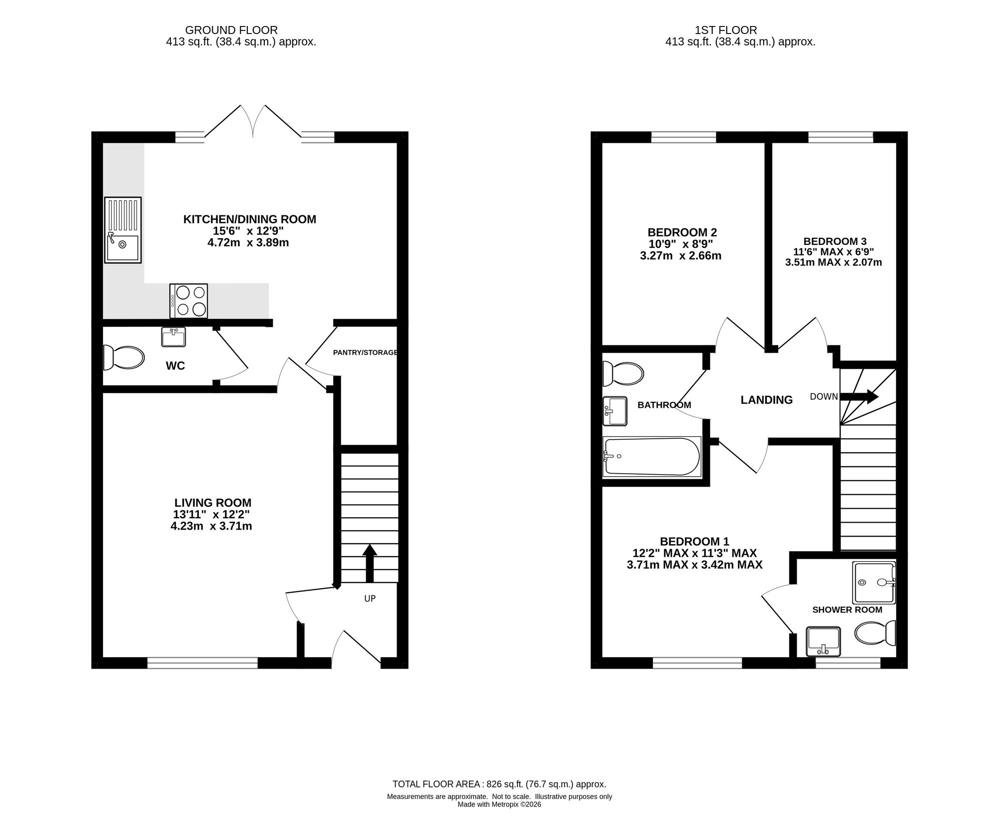 1 Buckley Place, Sandbach floorplan