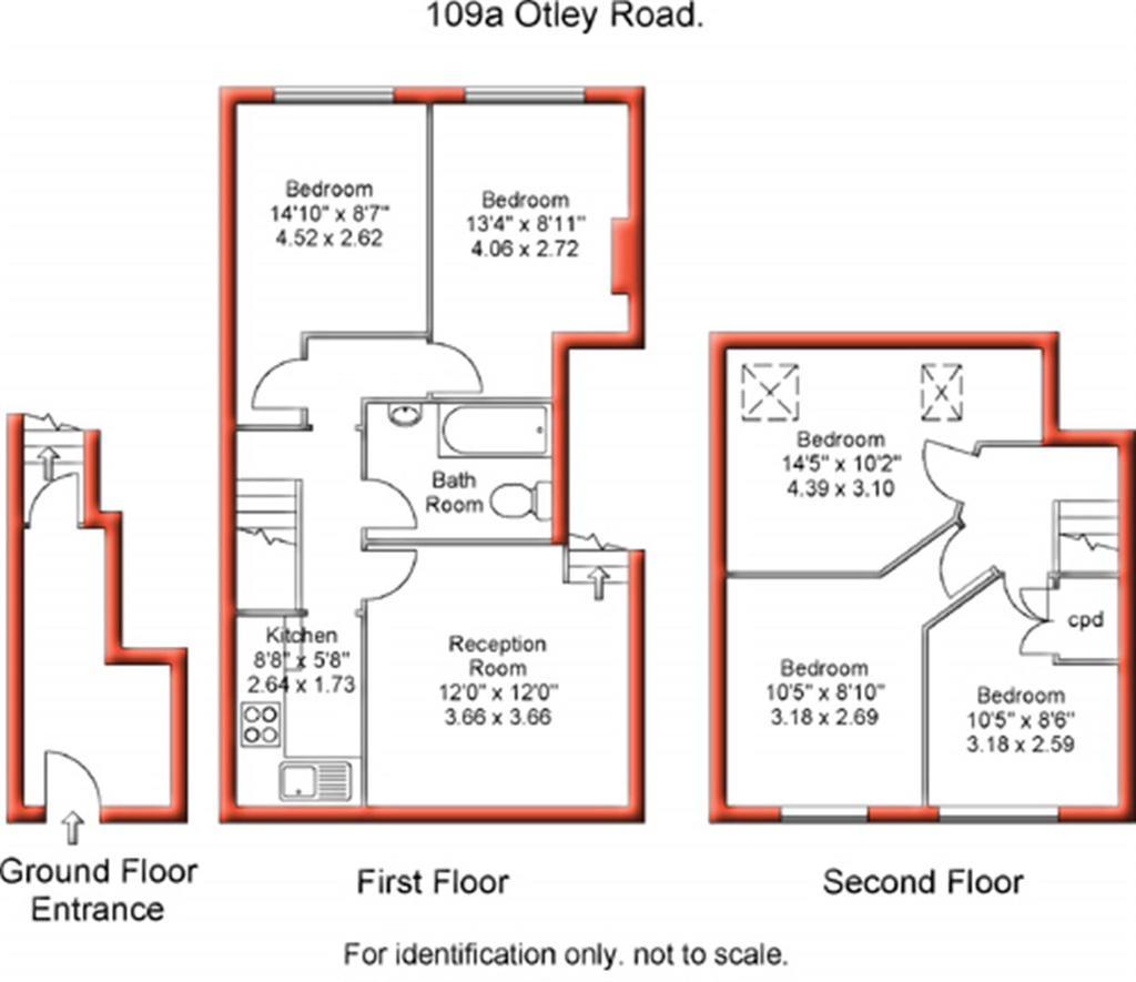 109A OTLEY ROAD, LEEDS floorplan