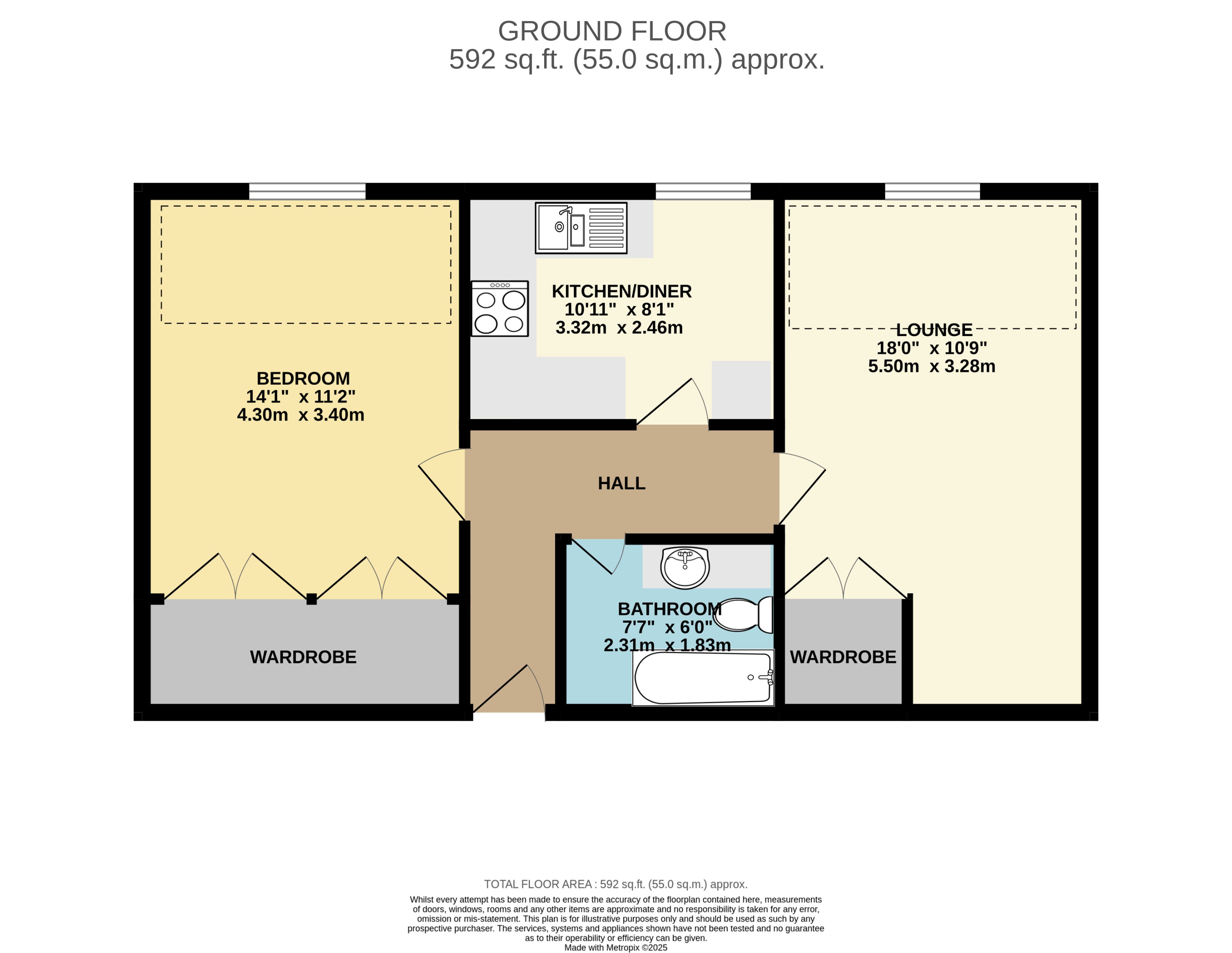 Flat 5, 21, High Street, Billingborough floorplan