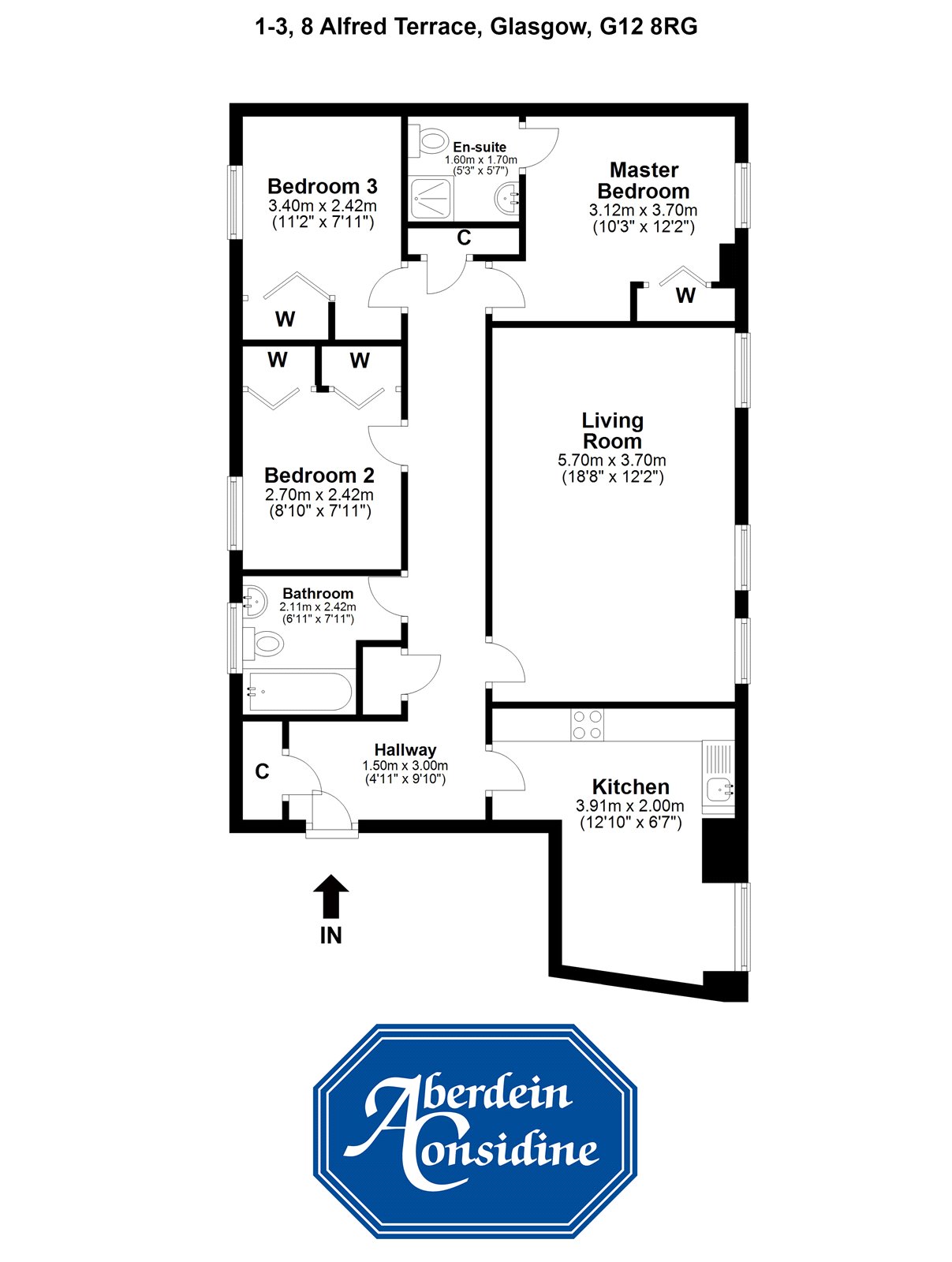 3 Bedrooms Flat for sale in Flat 1/3, Alfred Terrace, Glasgow, Lanarkshire G12
