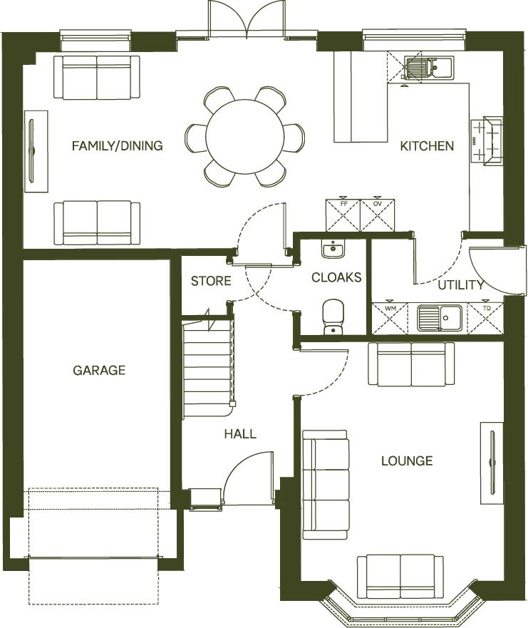 The Alderton, Barn Road, Congleton floorplan