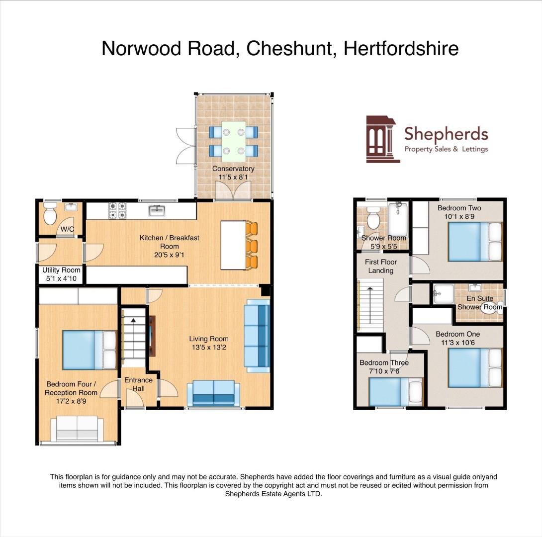 4, Norwood Road, Cheshunt floorplan