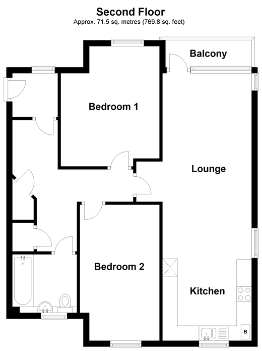 2 Bedrooms Flat for sale in Carlton Road, Redhill, Surrey RH1