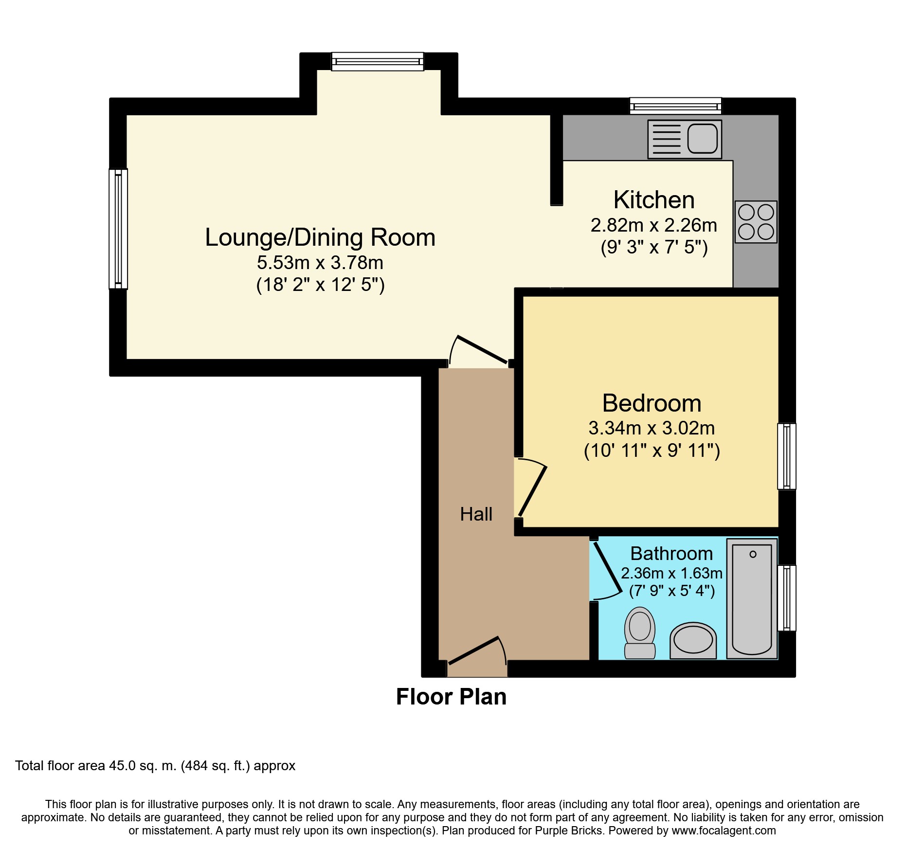 1 Bedrooms Flat for sale in Frimley Road, Aldershot GU12