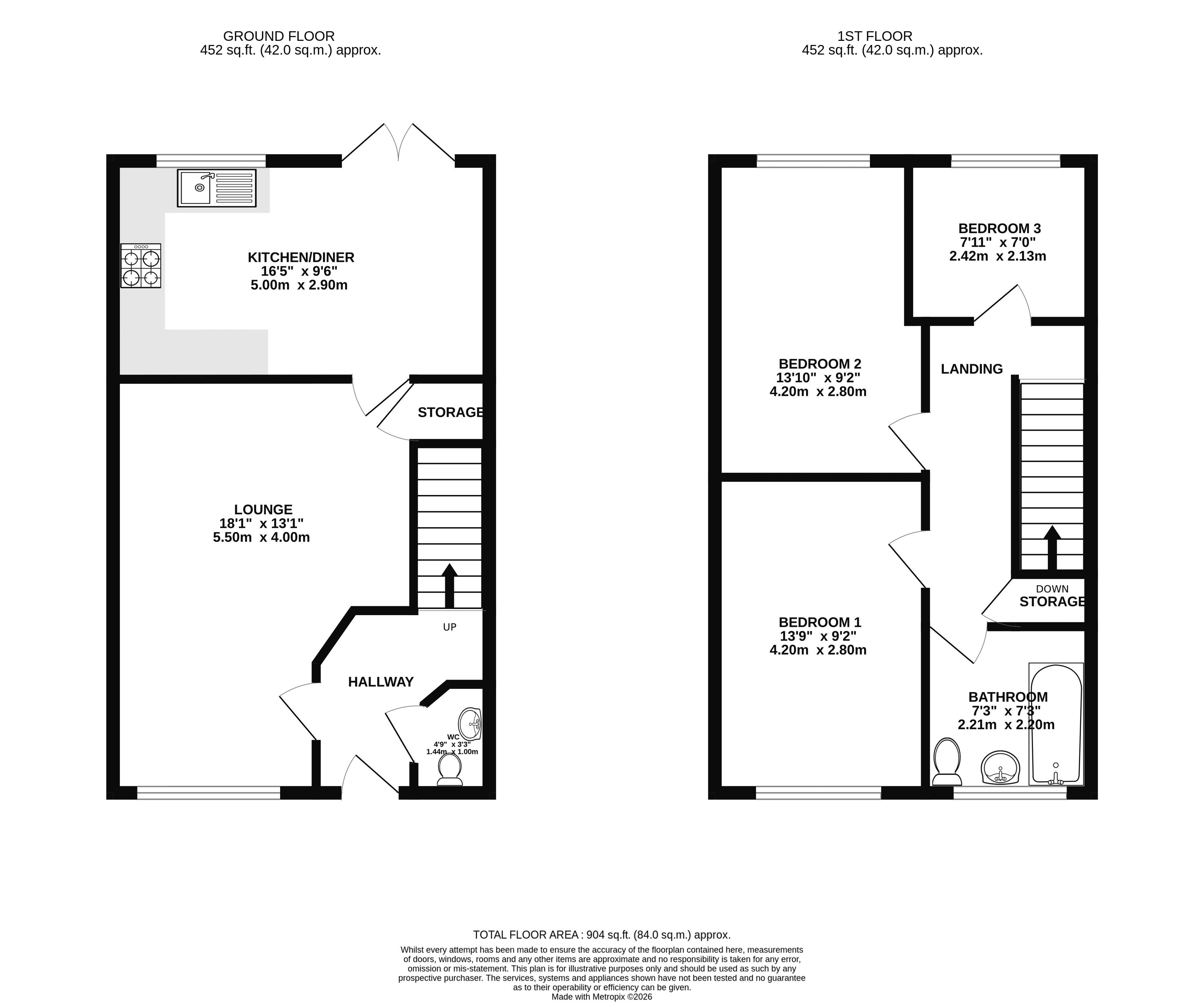19b, Low Cross Street, Scunthorpe floorplan