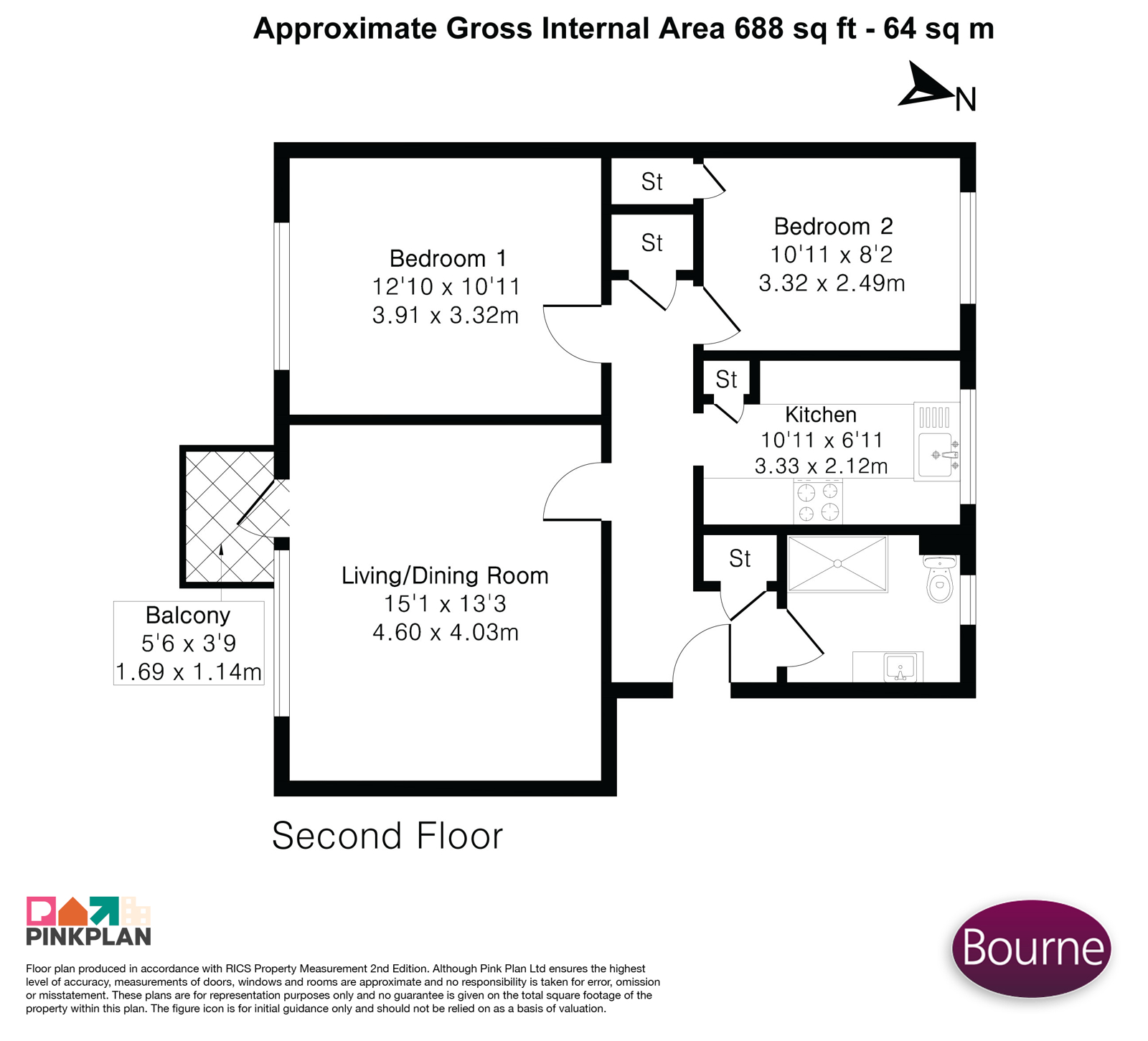17 Sumner Court,, Sumner Road, Farnham floorplan