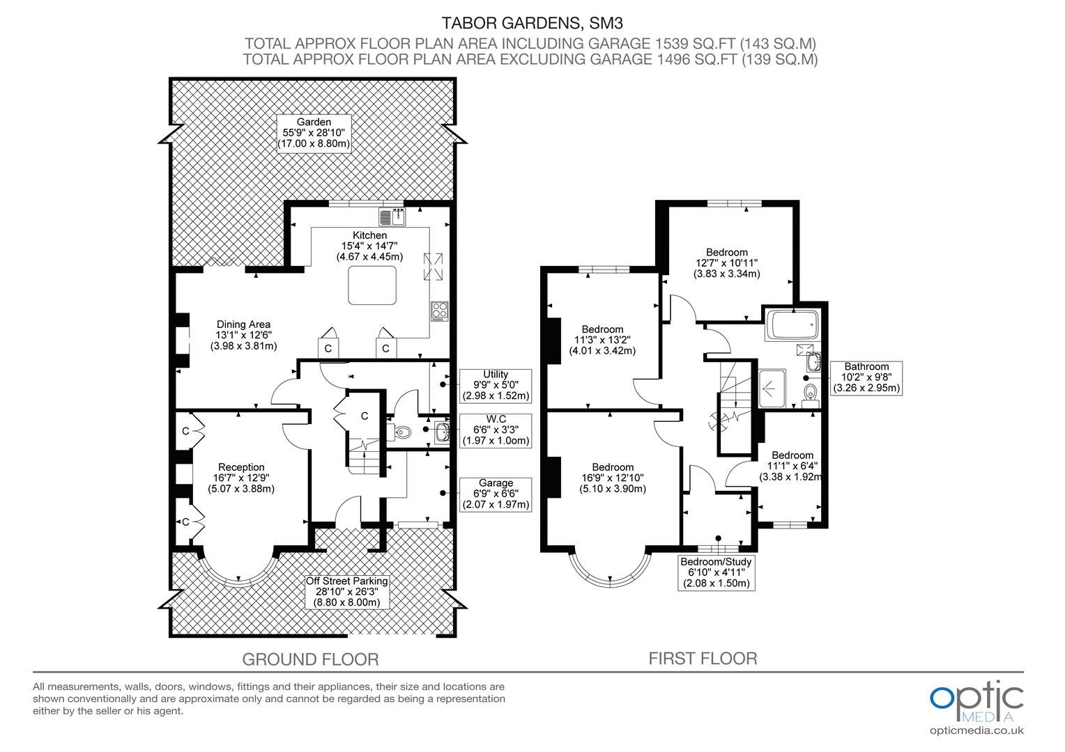 28, Tabor Gardens, Cheam floorplan