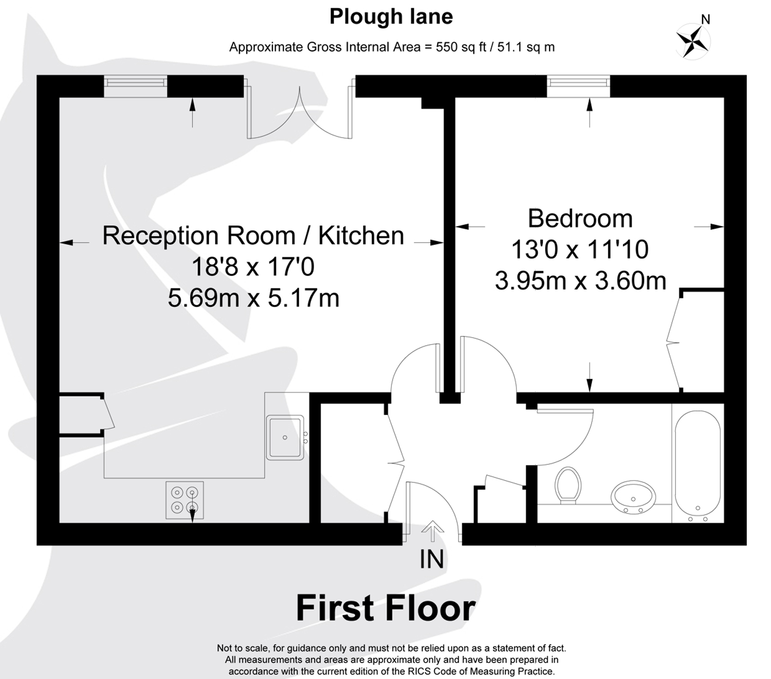 1 Bedrooms Flat to rent in Plough Lane, Wimbledon SW19