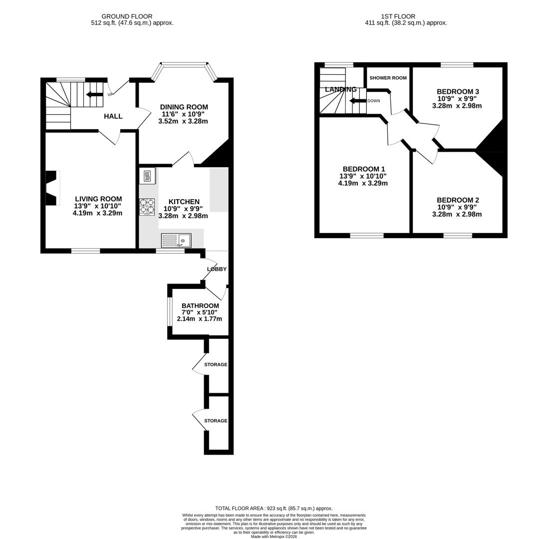 53, Sir Evelyn Road, Rochester floorplan