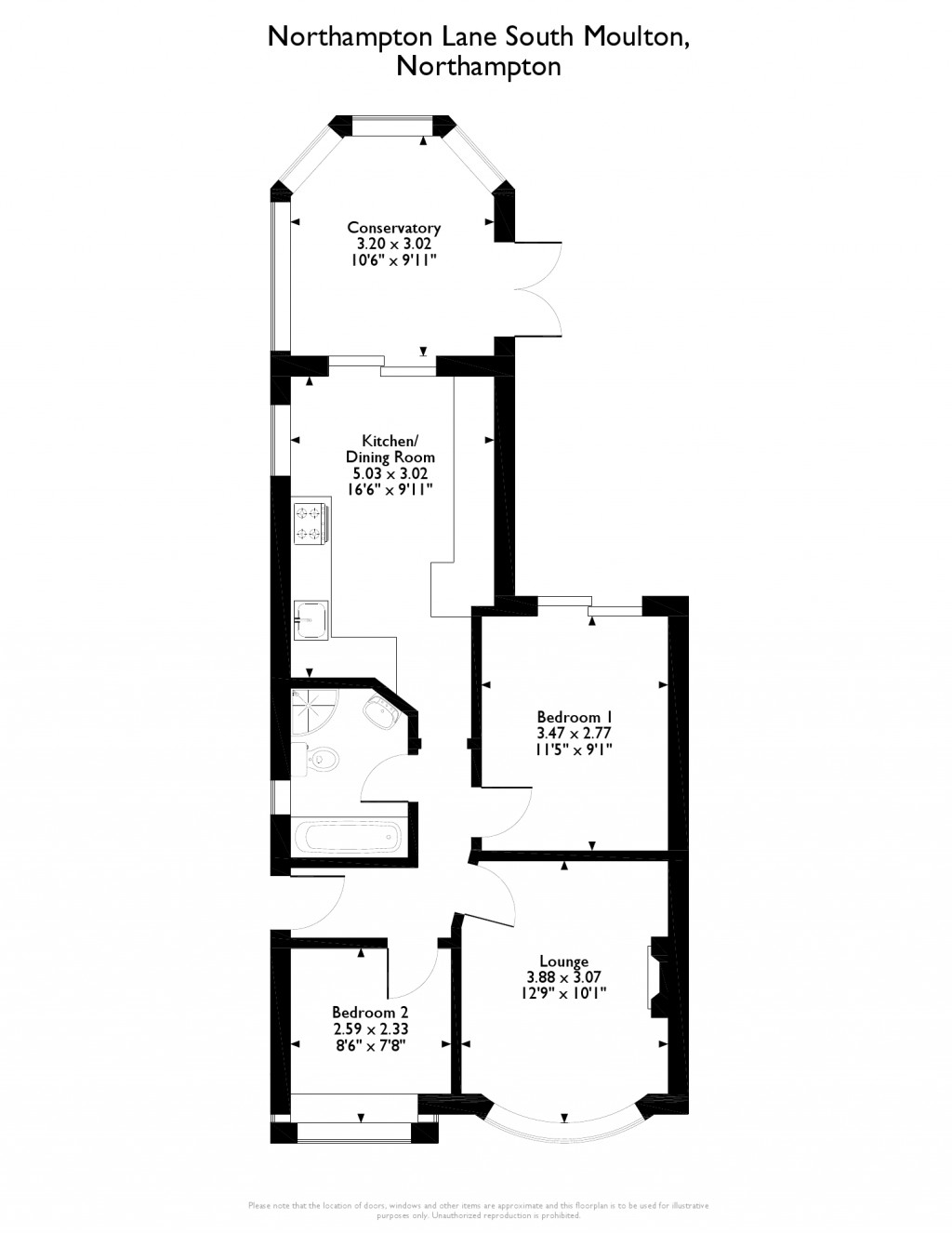 2 Bedrooms Bungalow for sale in Northampton Lane South, Moulton, Northampton NN3