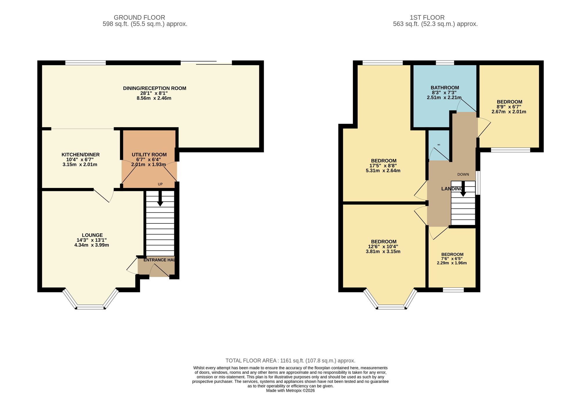 16 North Grove, Manchester floorplan