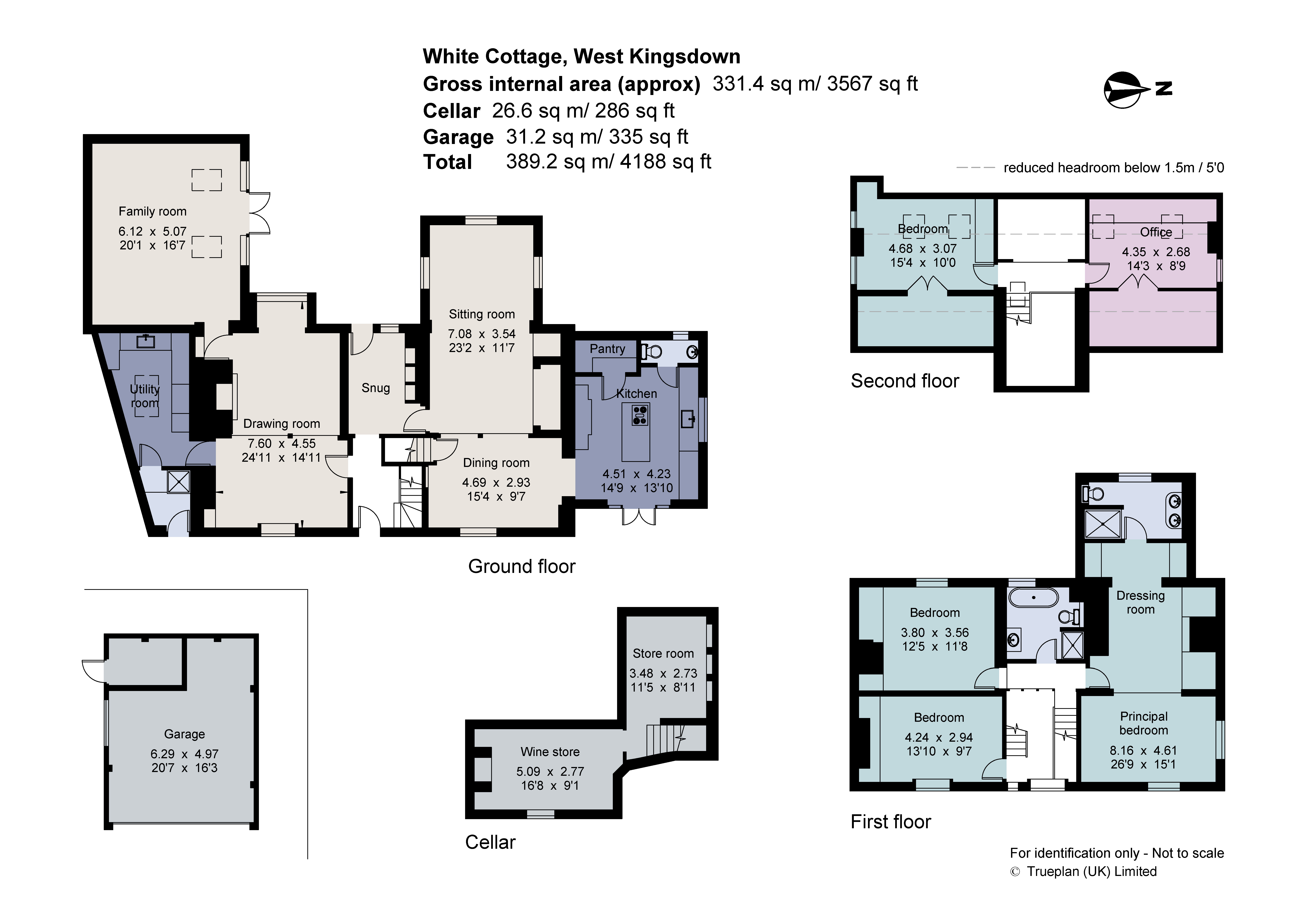 White Cottage,, School Lane, Sevenoaks floorplan