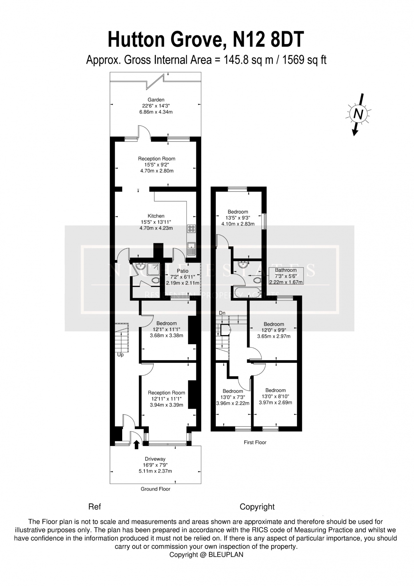10, Hutton Grove, London floorplan