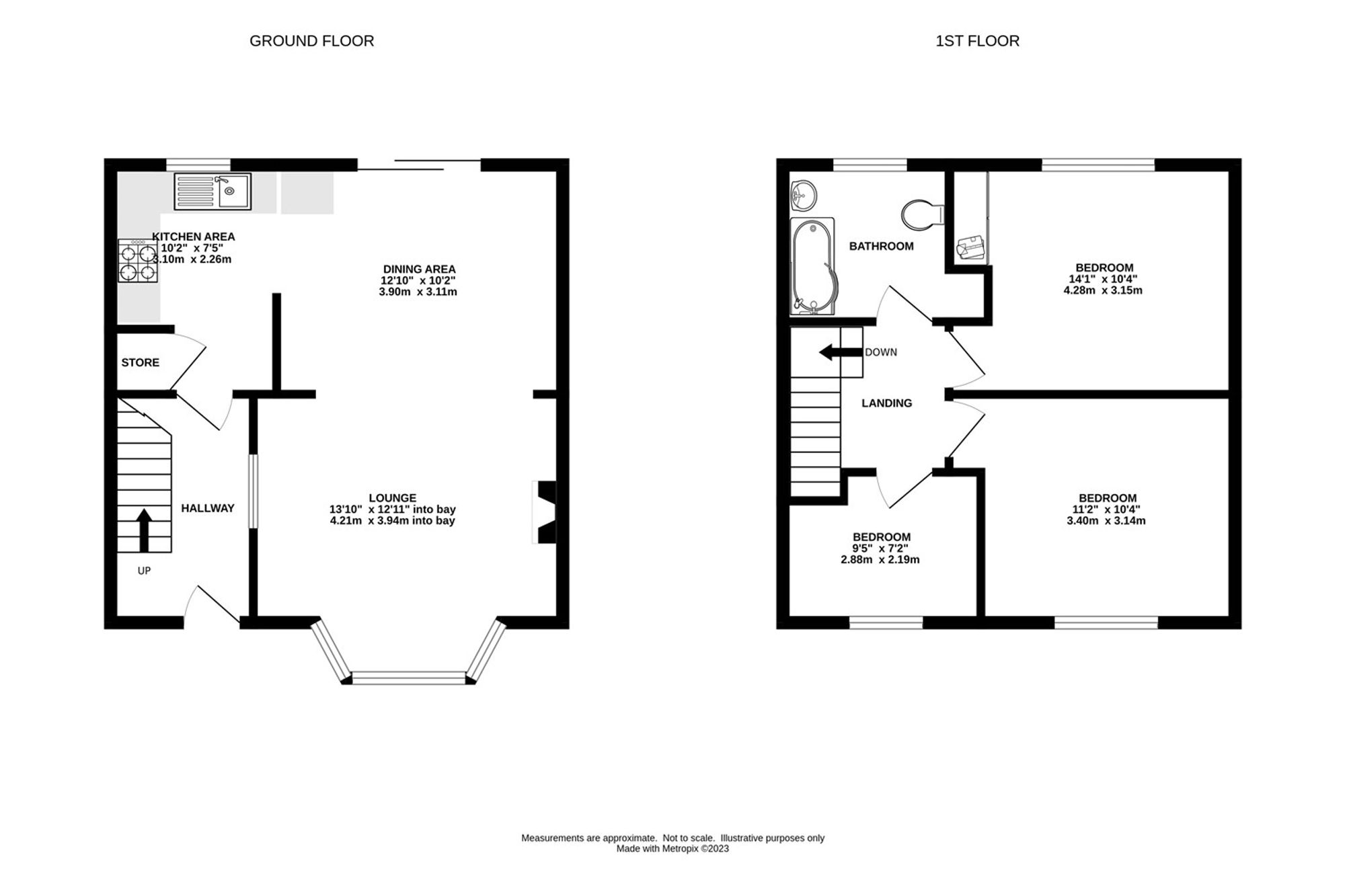 55, Meadow Lane, Buxton floorplan