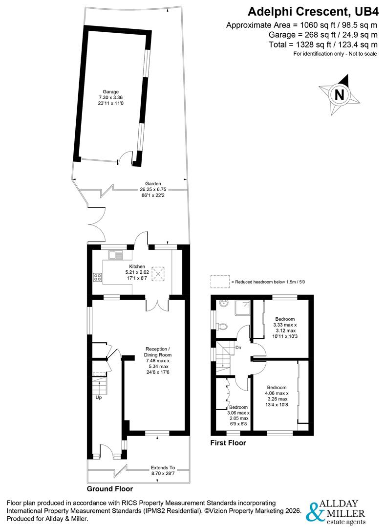 Adelphi Crescent, Hayes floorplan