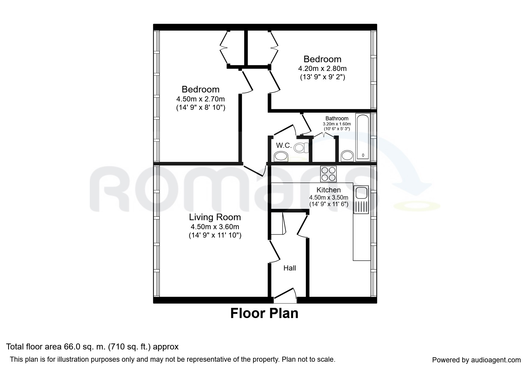 2 Bedrooms Flat to rent in Aspen Close, West Drayton UB7