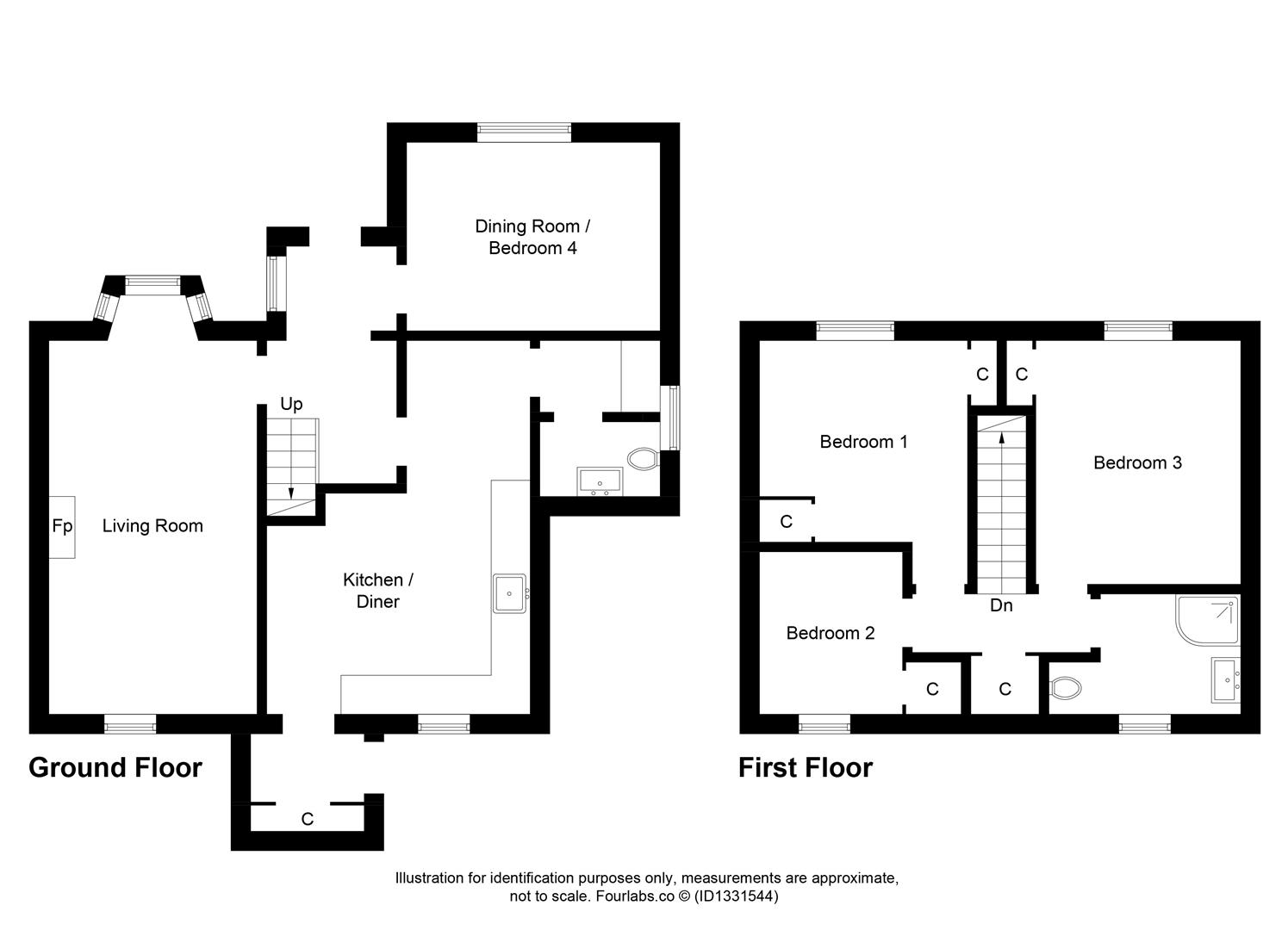 1, Corner Crescent, Wick floorplan