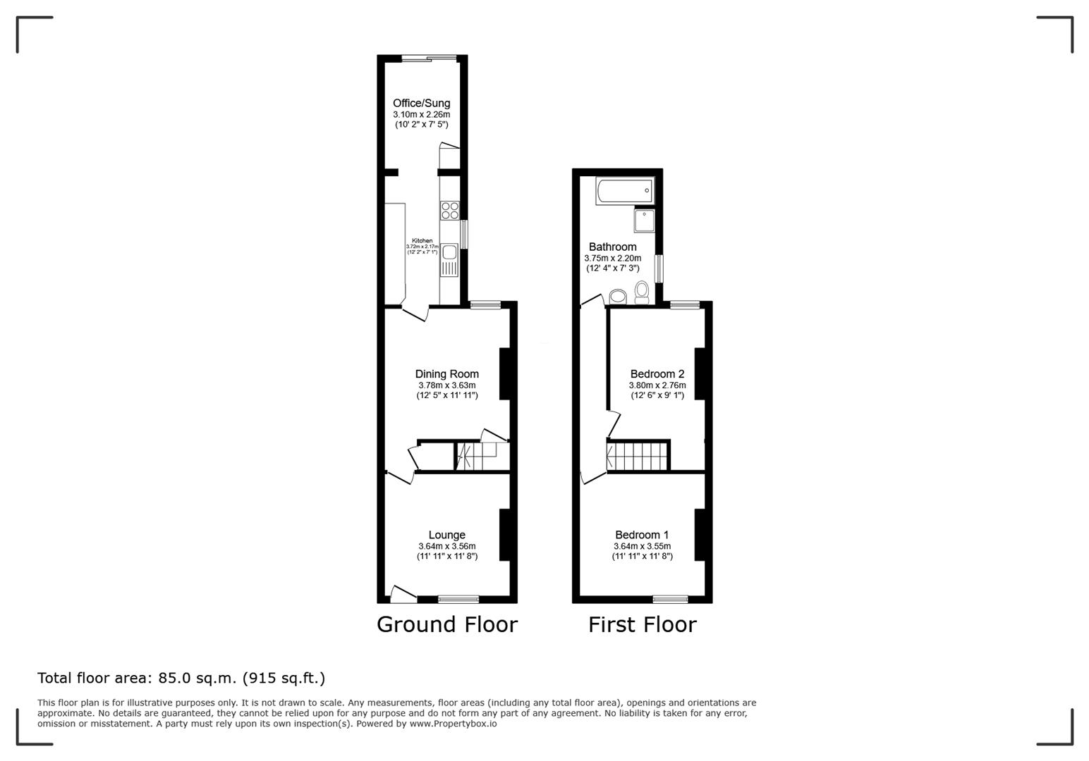 109, Cavendish Road, Nottingham floorplan