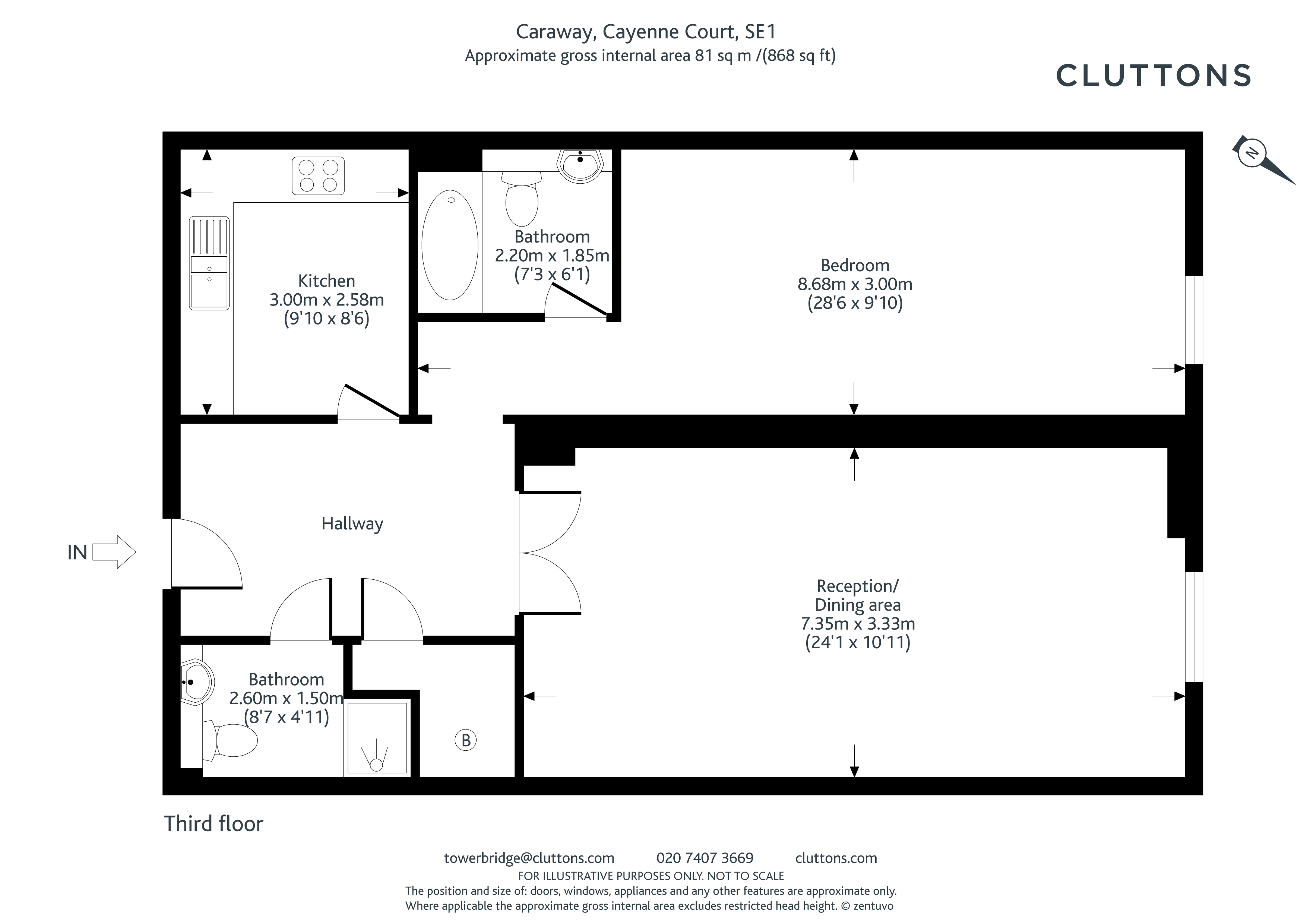 1 Bedrooms Flat to rent in Cayenne Court, London SE1